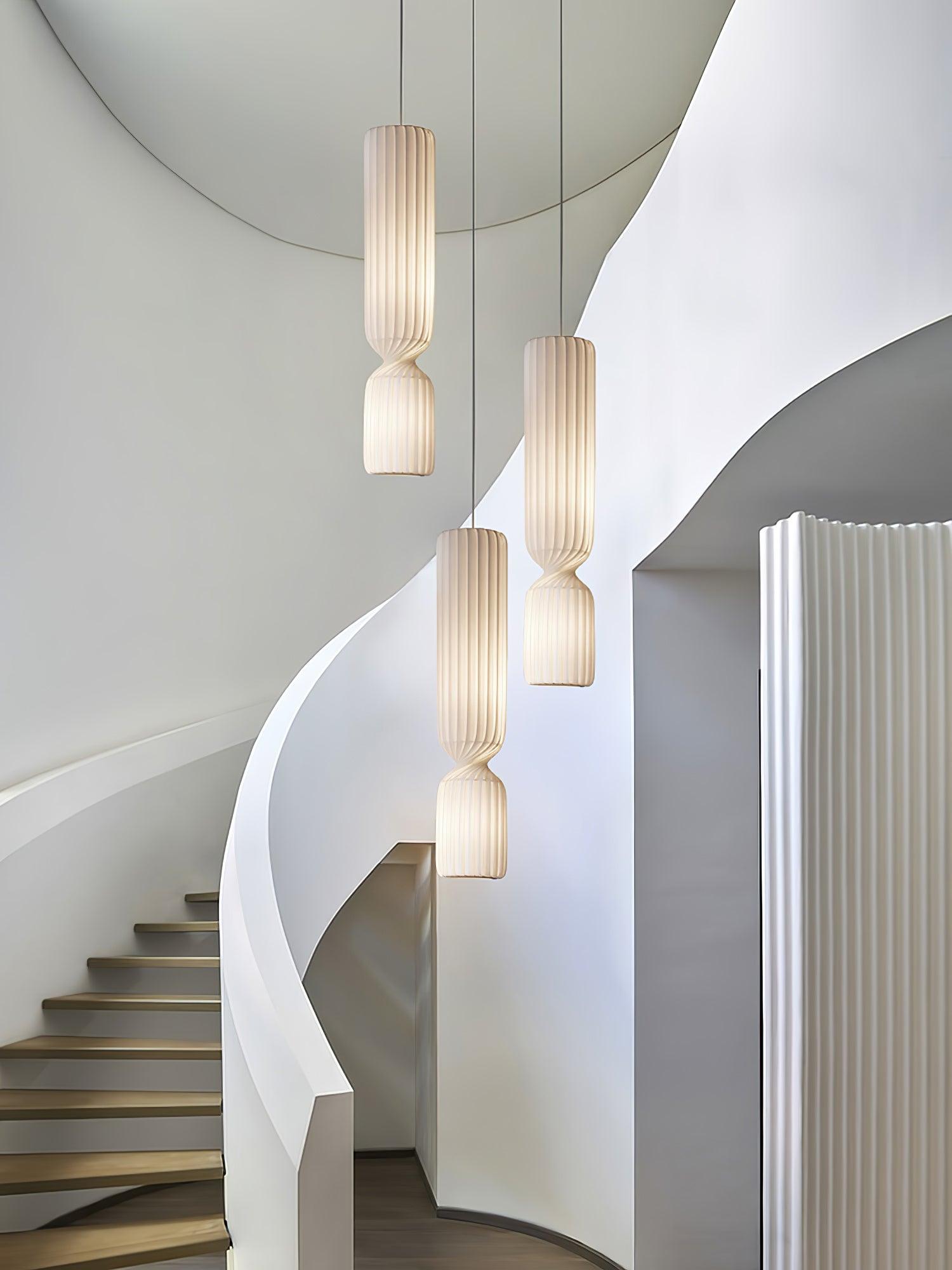 Twist Lampe suspendue minimaliste en PVC