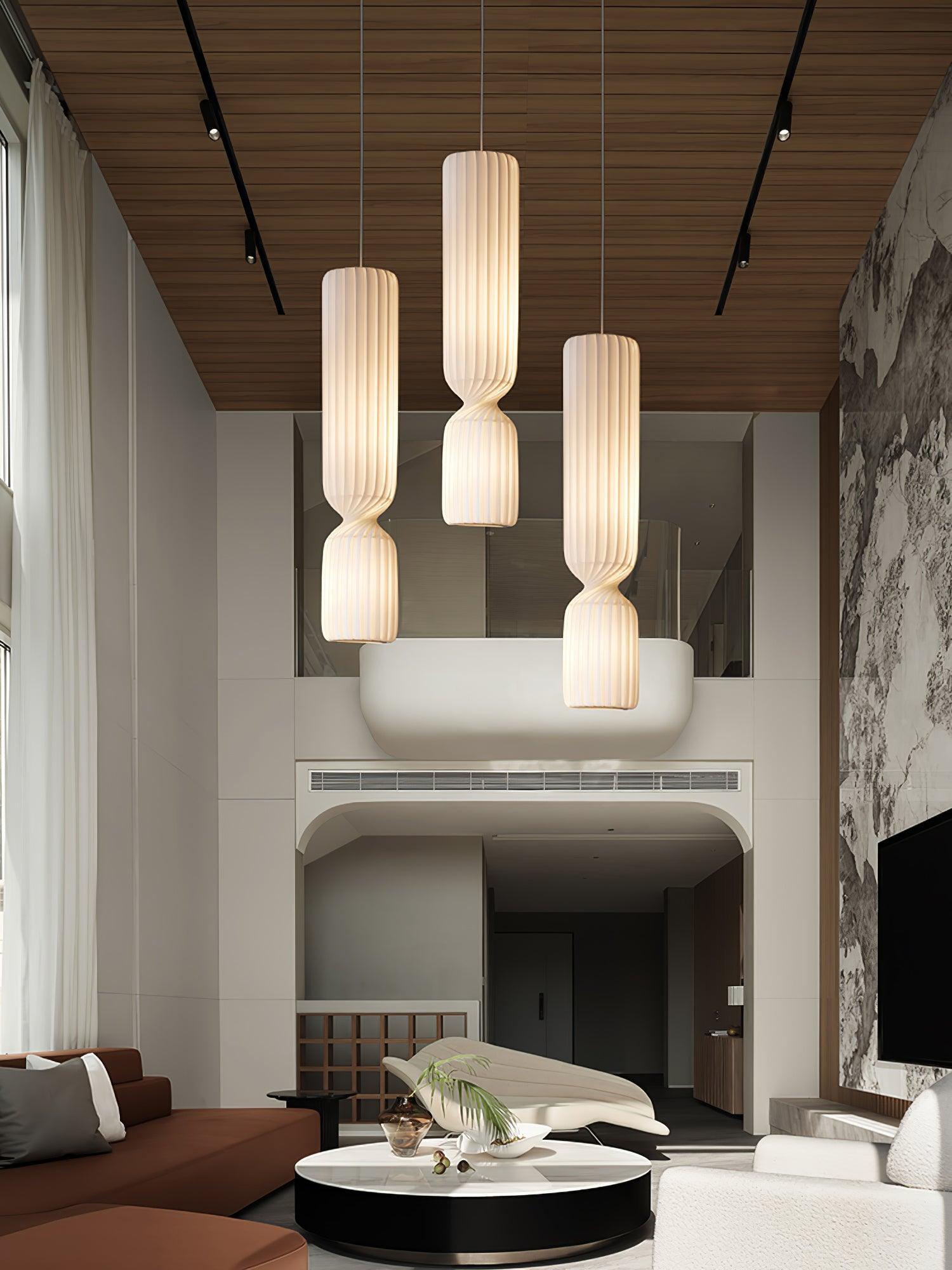 Twist Lampe suspendue minimaliste en PVC