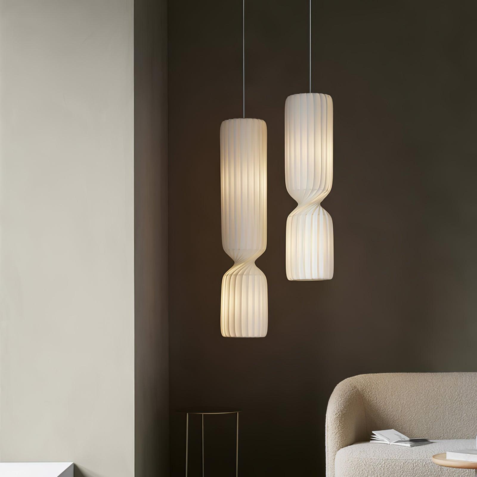 Twist Lampe suspendue minimaliste en PVC