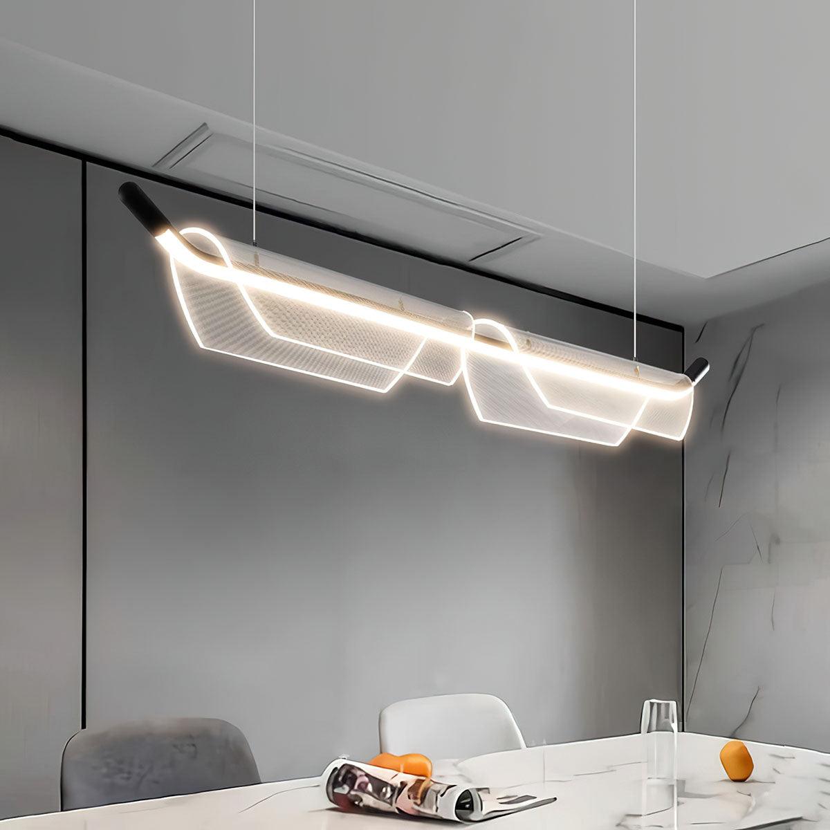 Vire Suspension Lampe Minimaliste en Acrylique