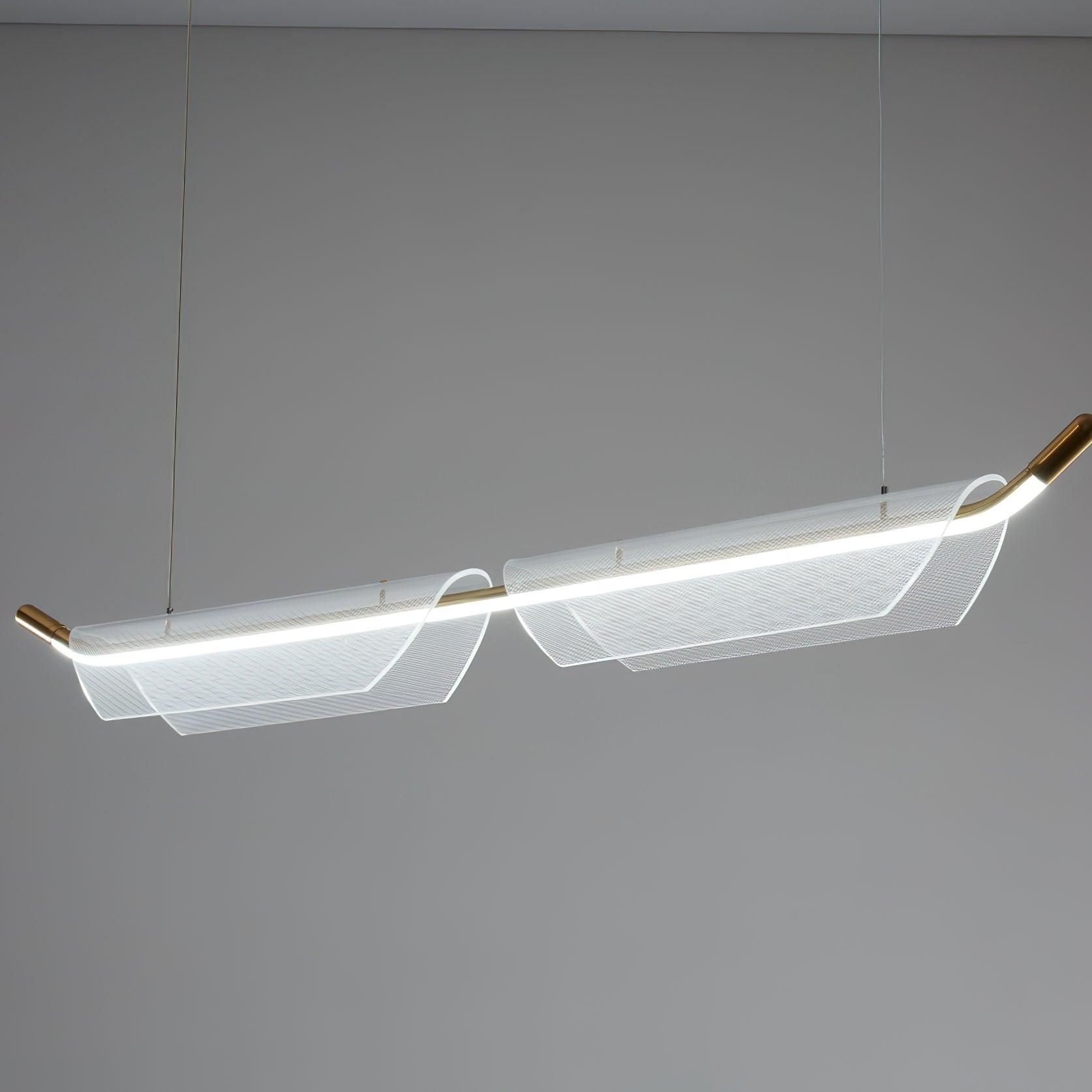 Vire Suspension Lampe Minimaliste en Acrylique