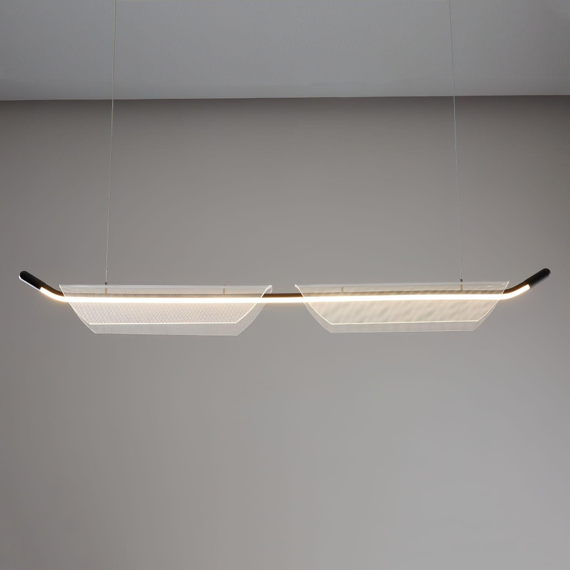 Vire Suspension Lampe Minimaliste en Acrylique