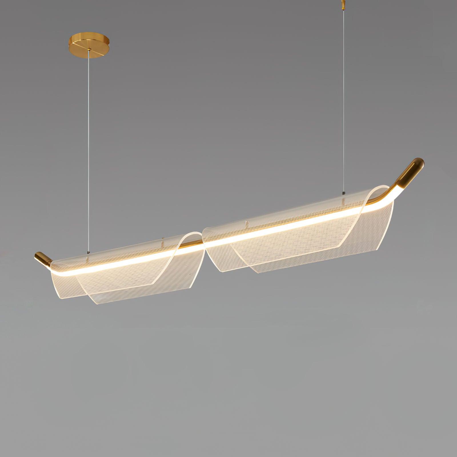 Vire Suspension Lampe Minimaliste en Acrylique