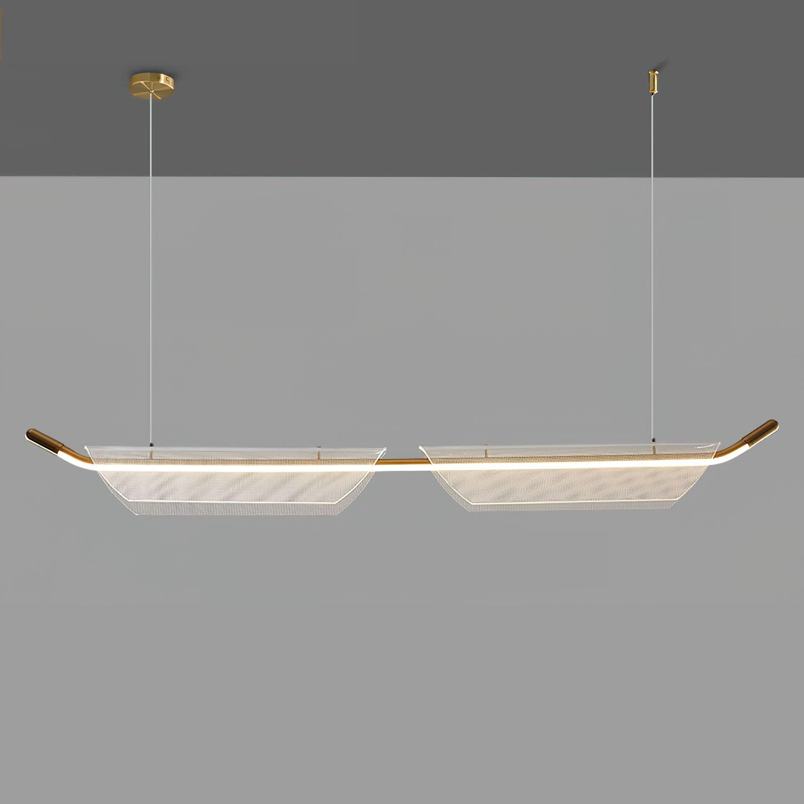 Vire Suspension Lampe Minimaliste en Acrylique