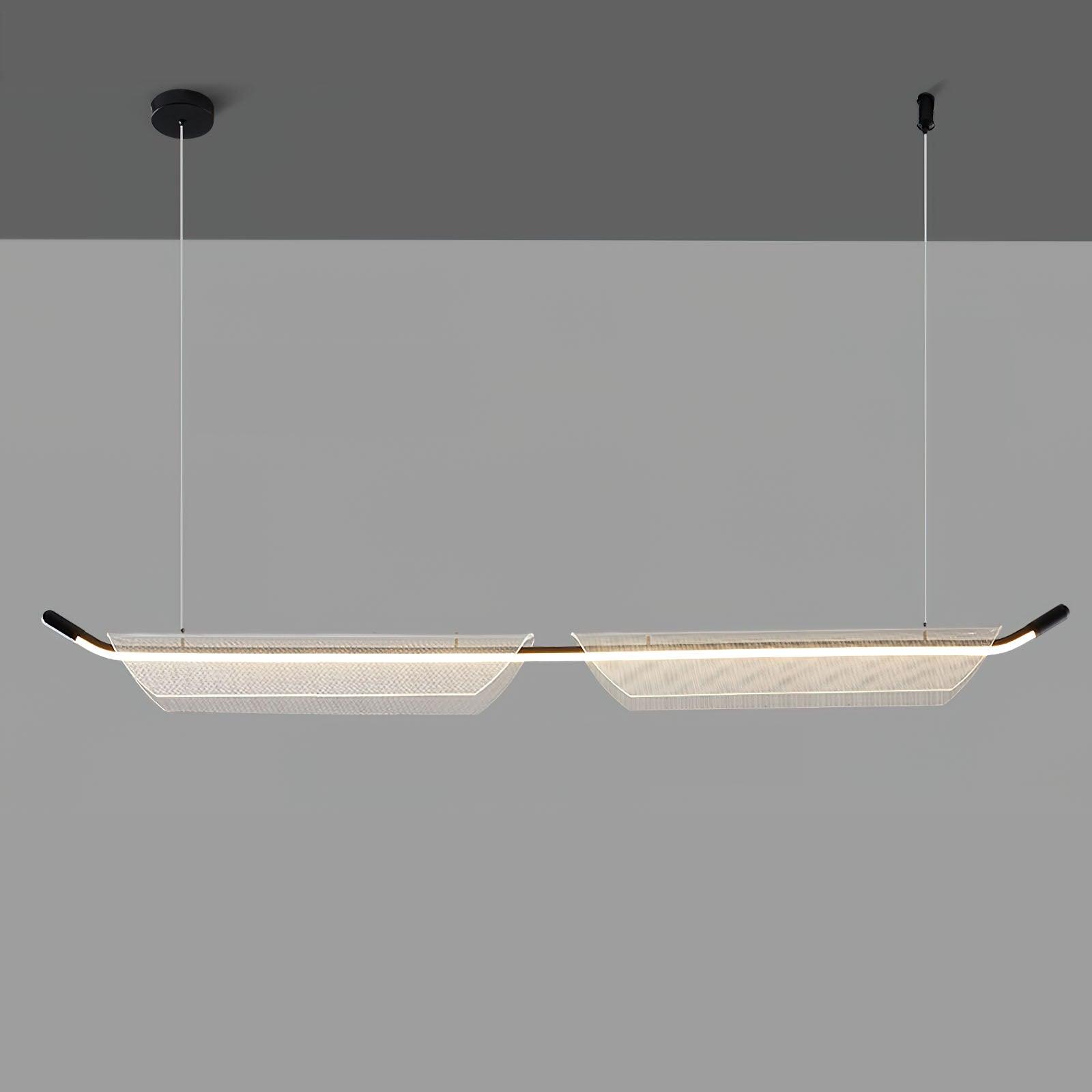 Vire Suspension Lampe Minimaliste en Acrylique