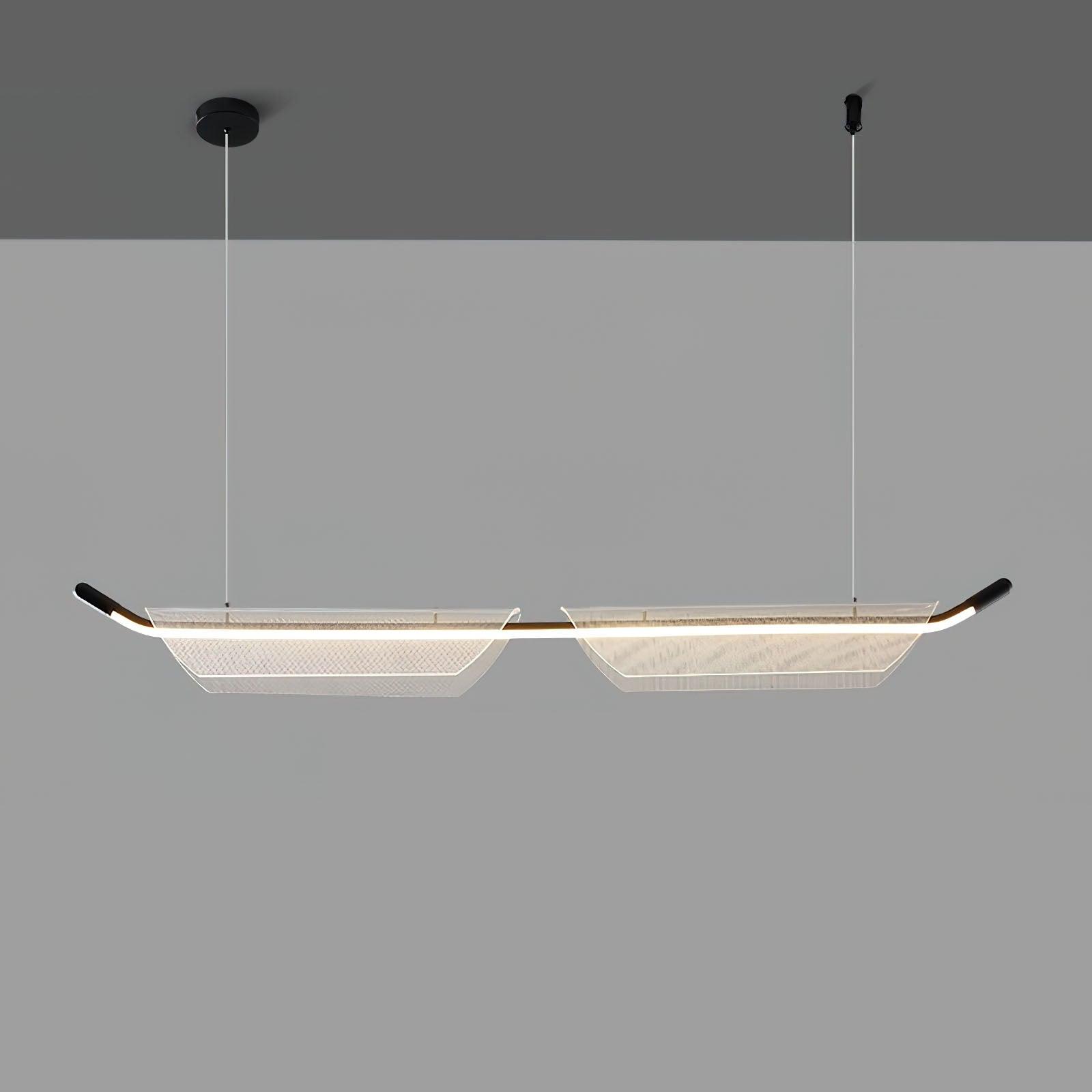 Vire Suspension Lampe Minimaliste en Acrylique
