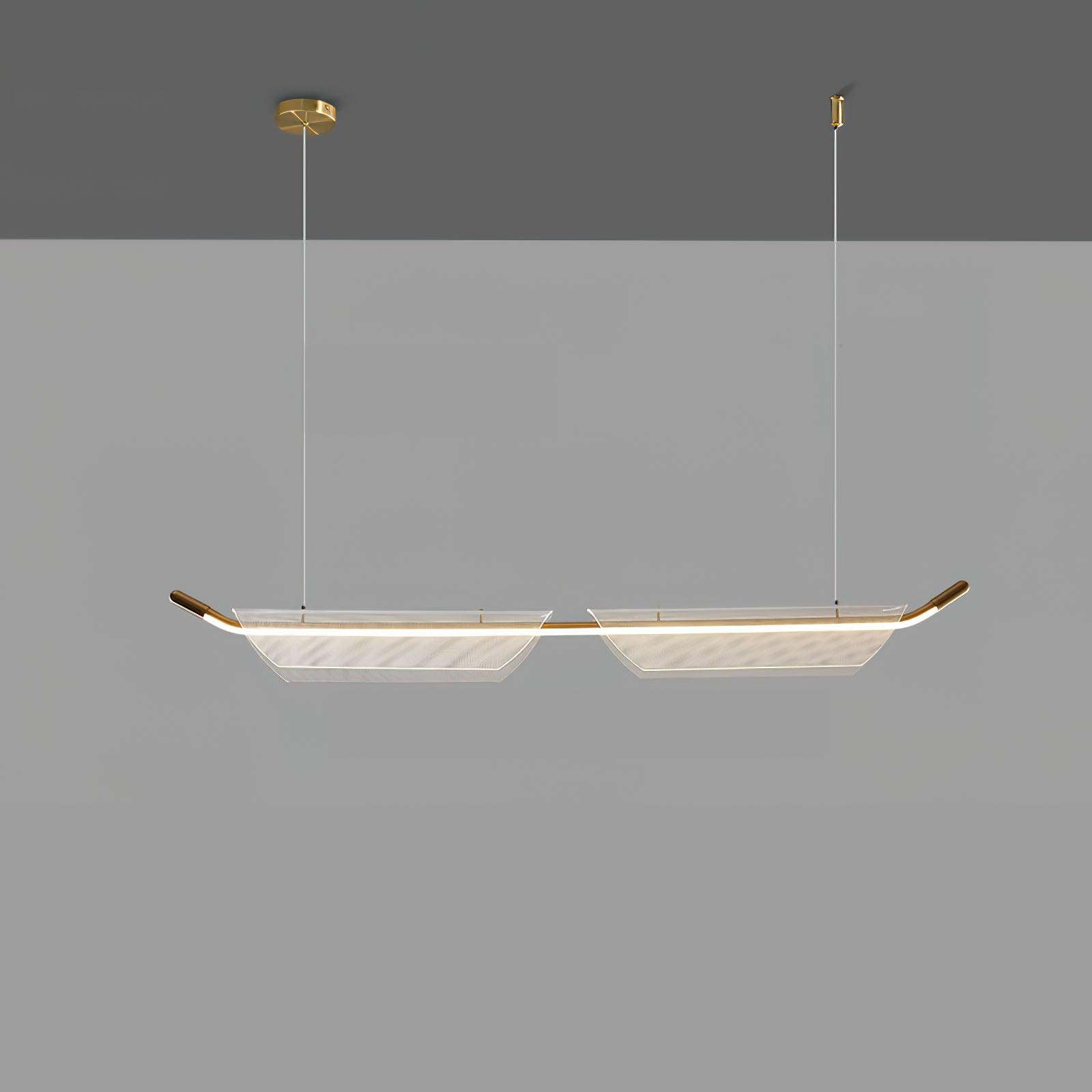 Vire Suspension Lampe Minimaliste en Acrylique