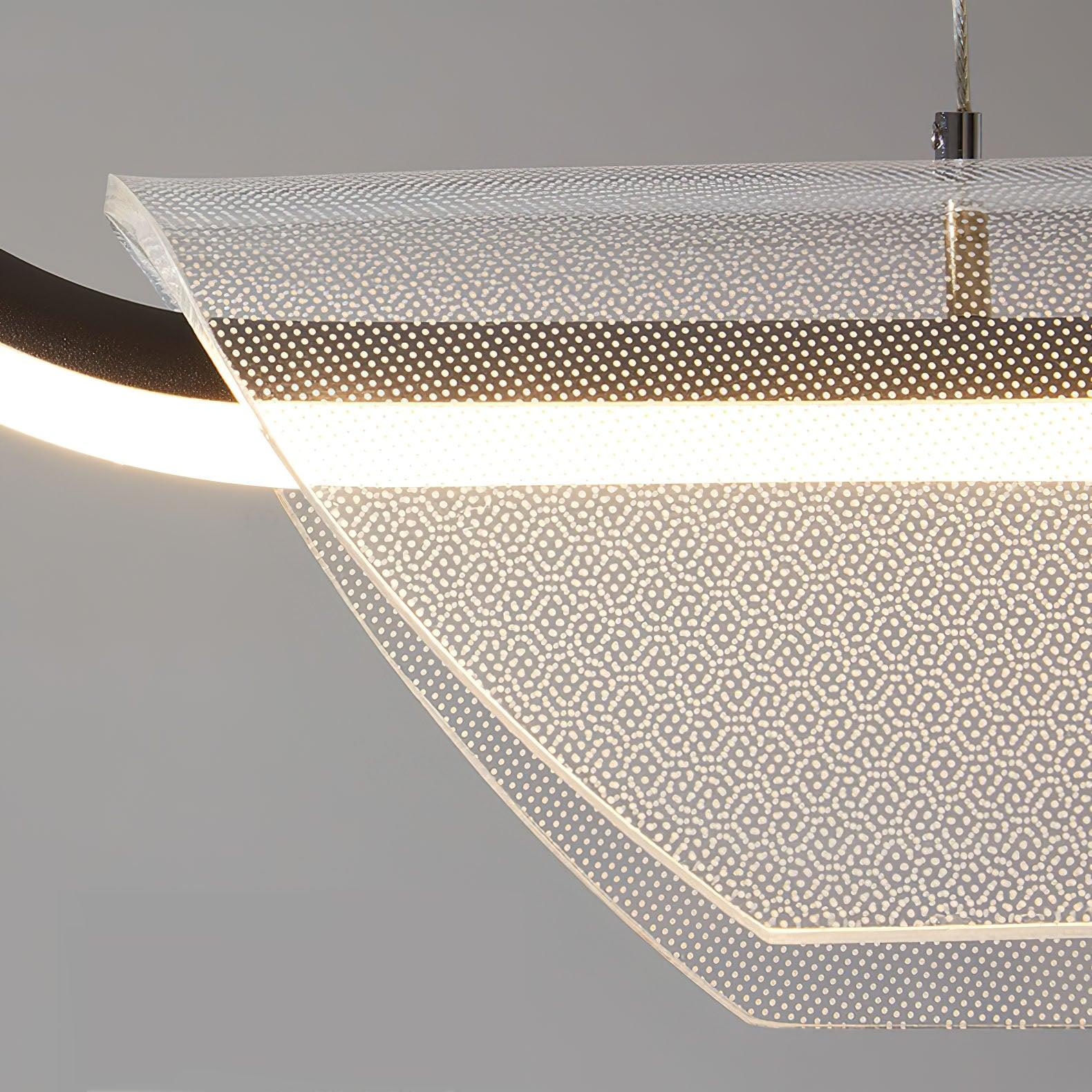 Vire Suspension Lampe Minimaliste en Acrylique