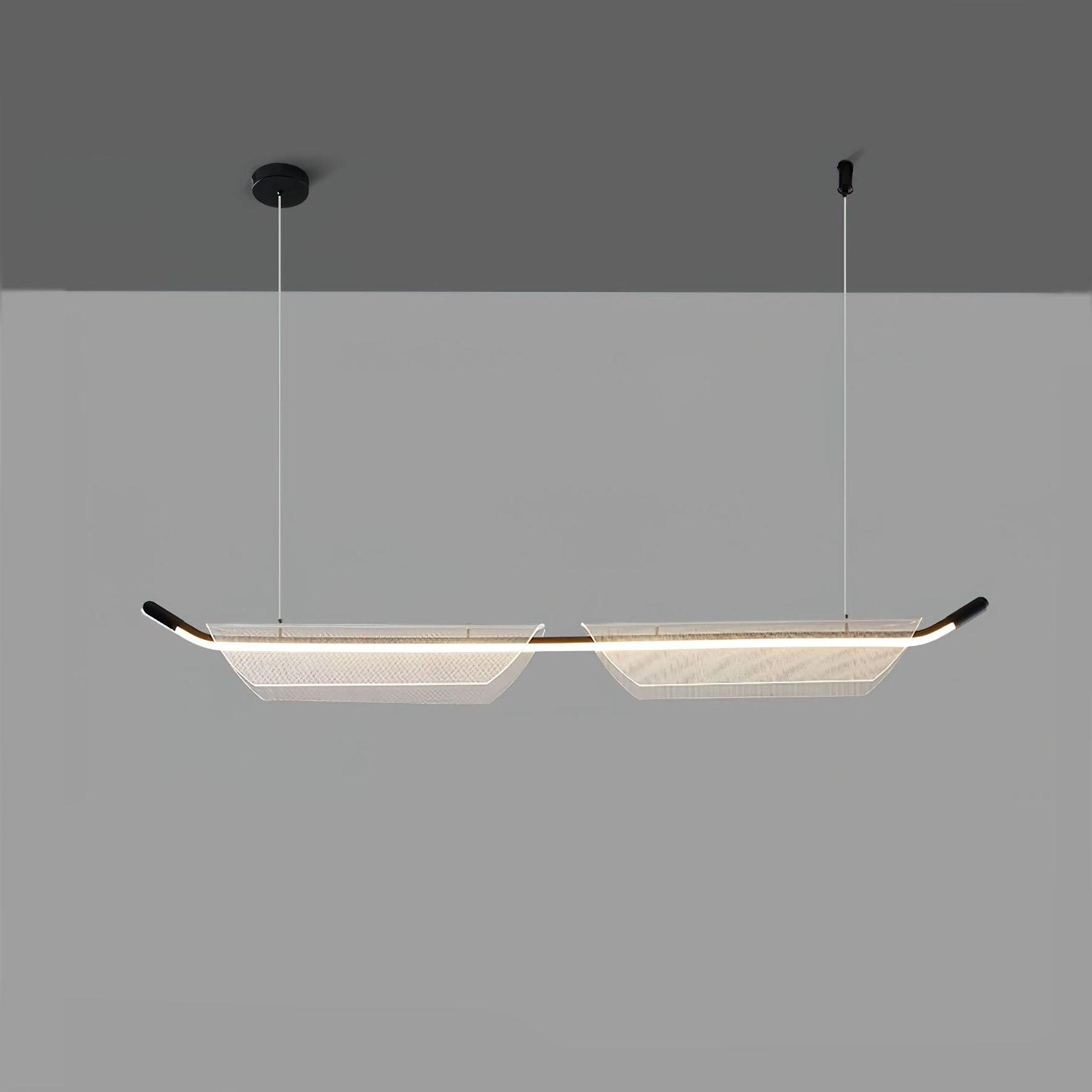 Vire Suspension Lampe Minimaliste en Acrylique