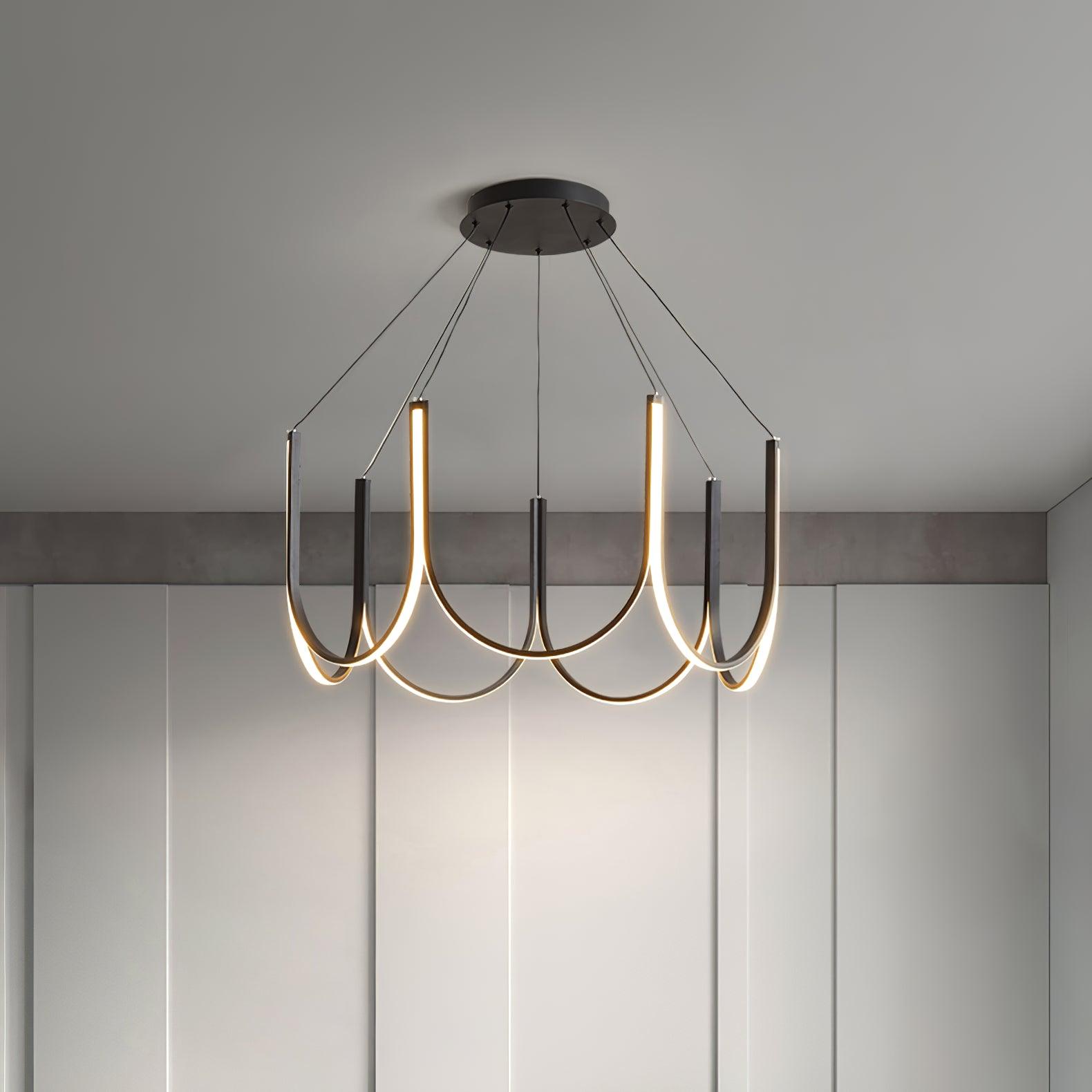 Peyton Suspension Noire Moderne