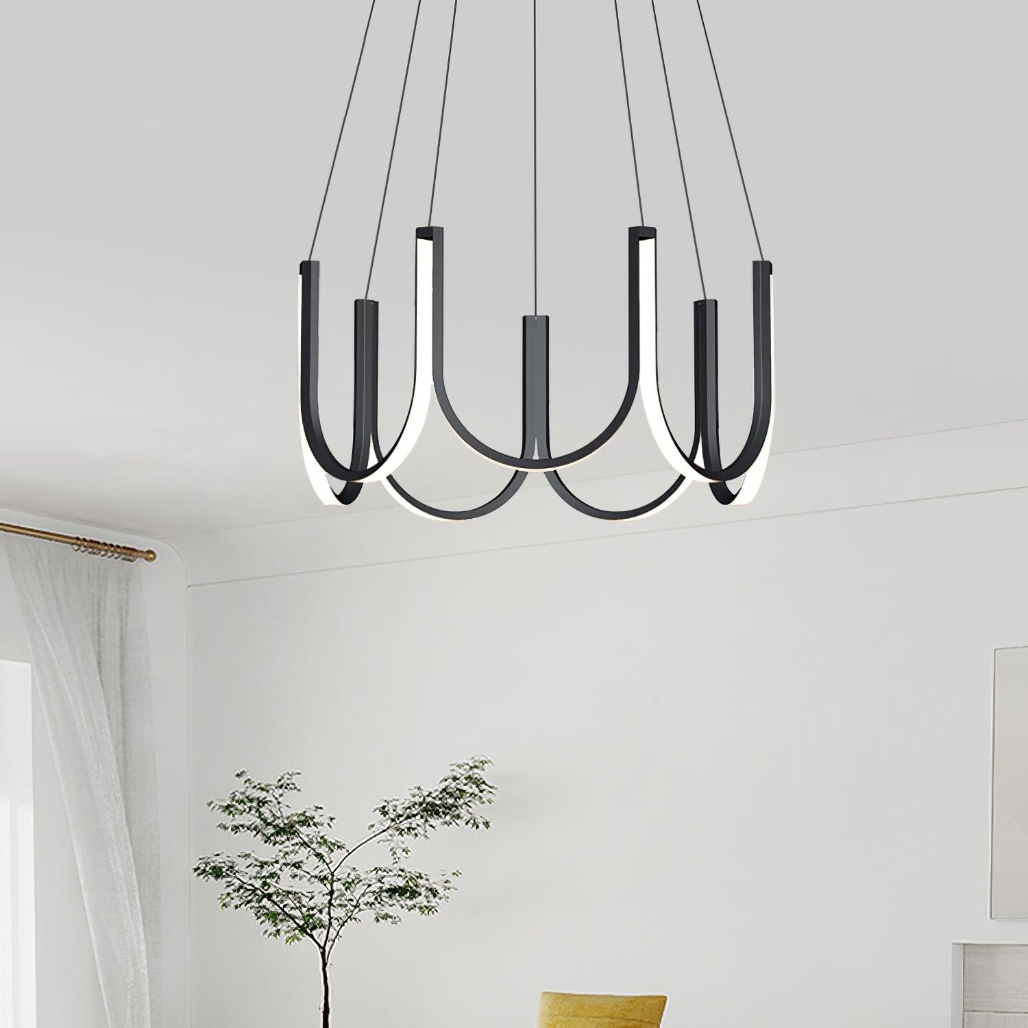 Peyton Suspension Noire Moderne