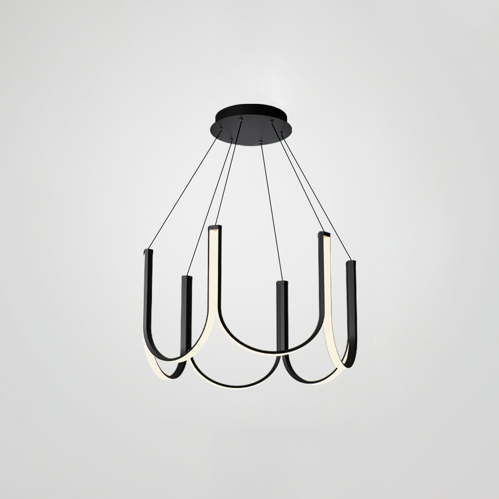 Peyton Suspension Noire Moderne