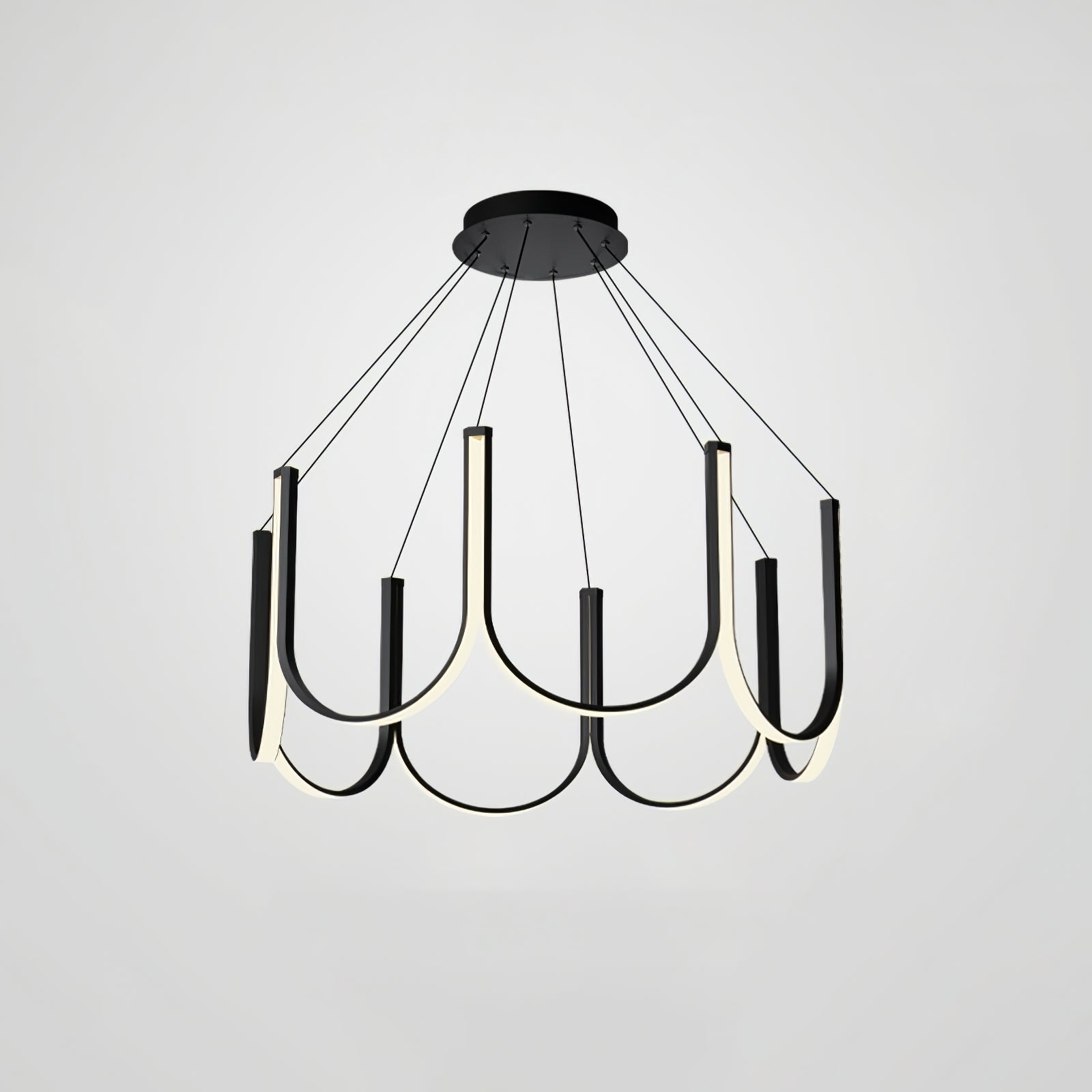 Peyton Suspension Noire Moderne