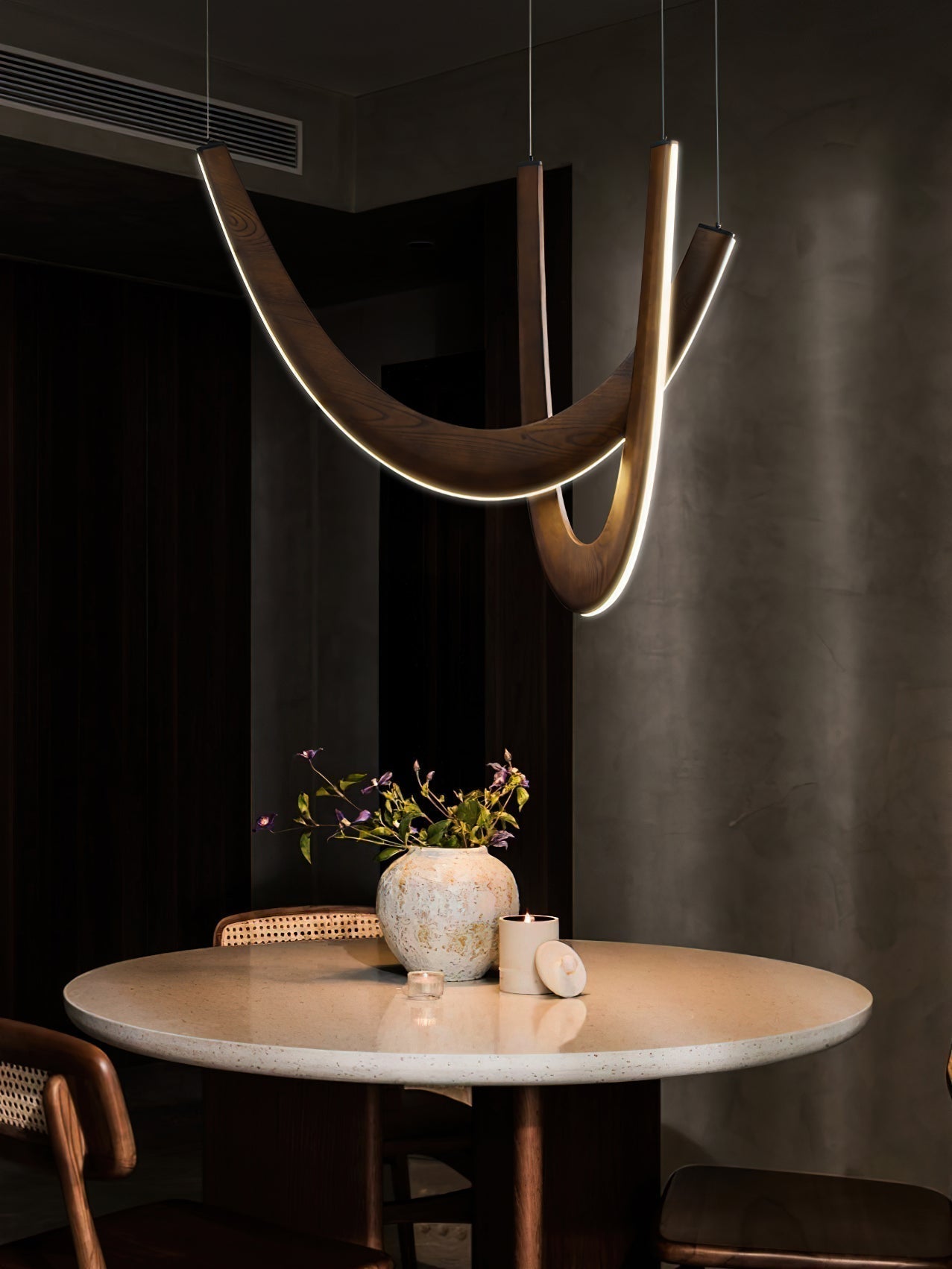 Lumora Suspension Lampe en Bois