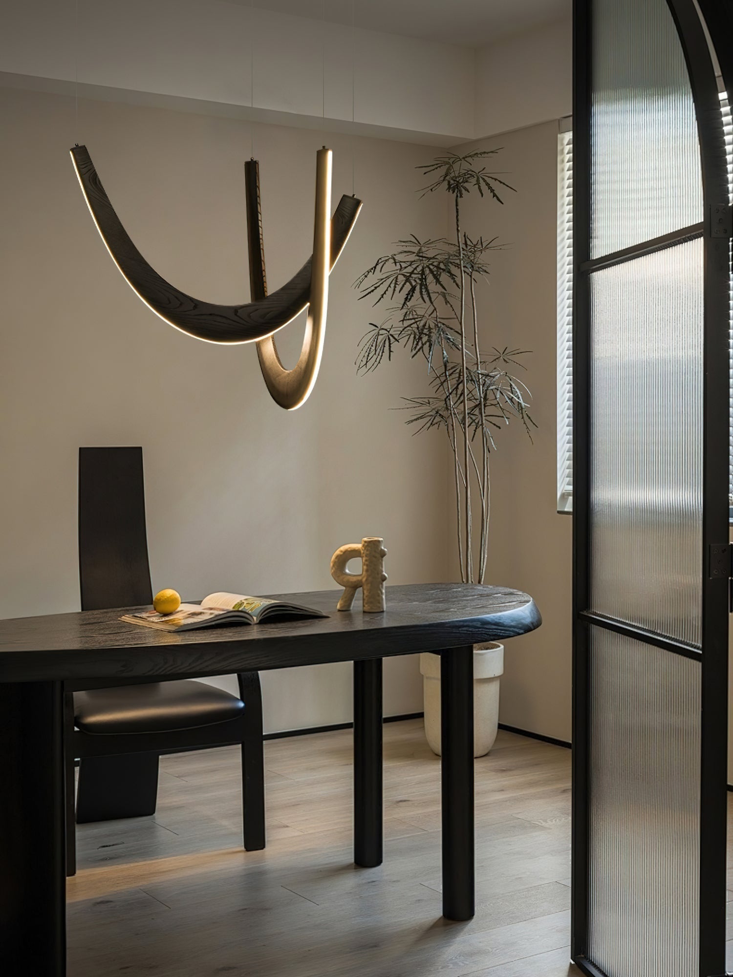 Lumora Suspension Lampe en Bois