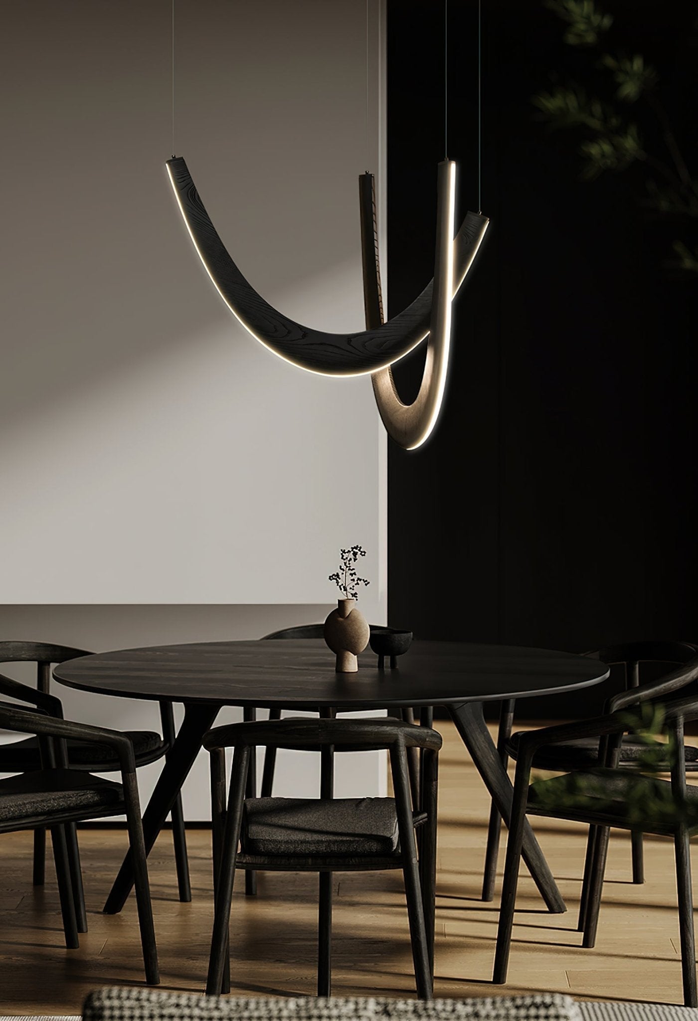 Lumora Suspension Lampe en Bois