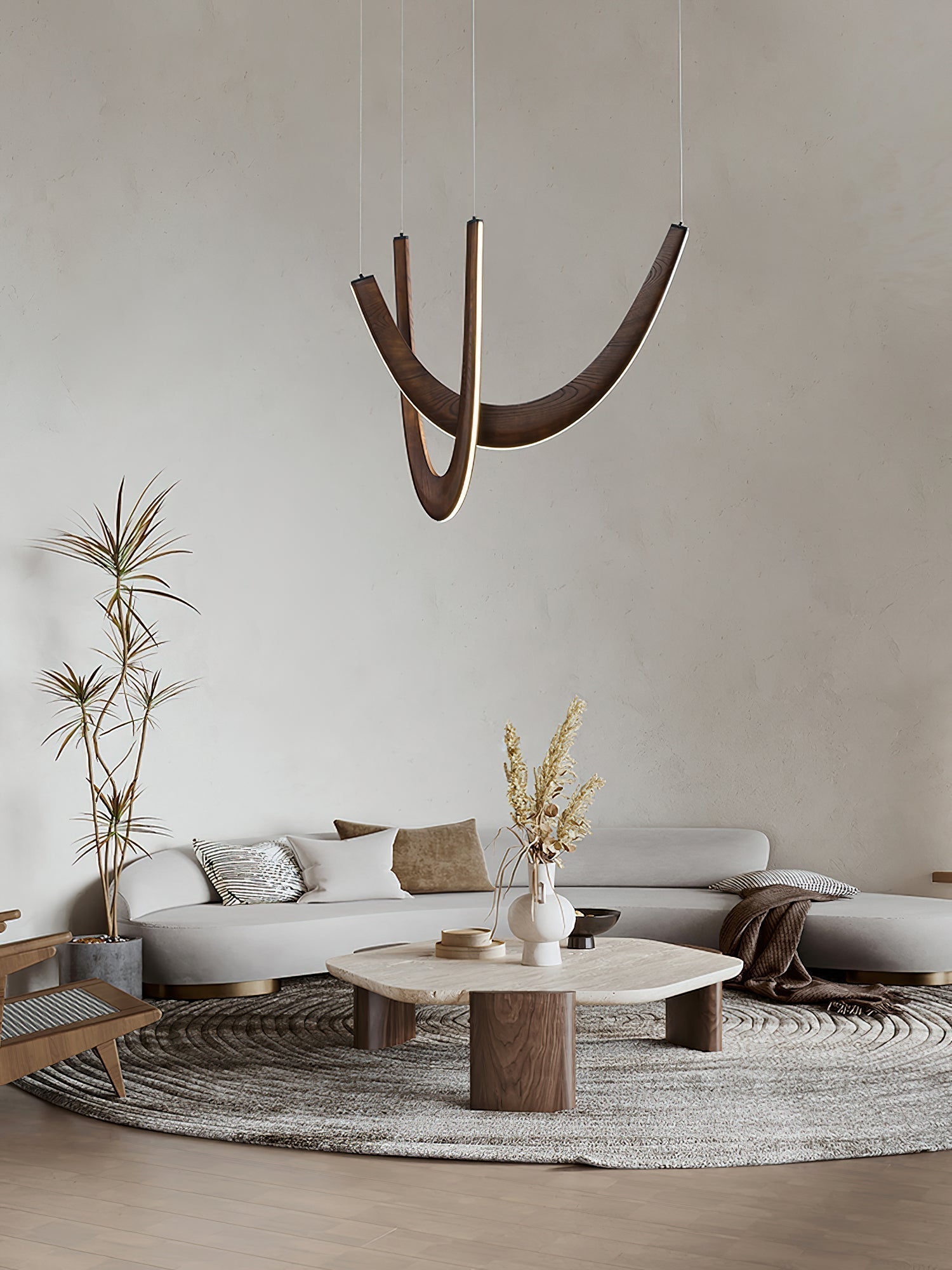 Lumora Suspension Lampe en Bois
