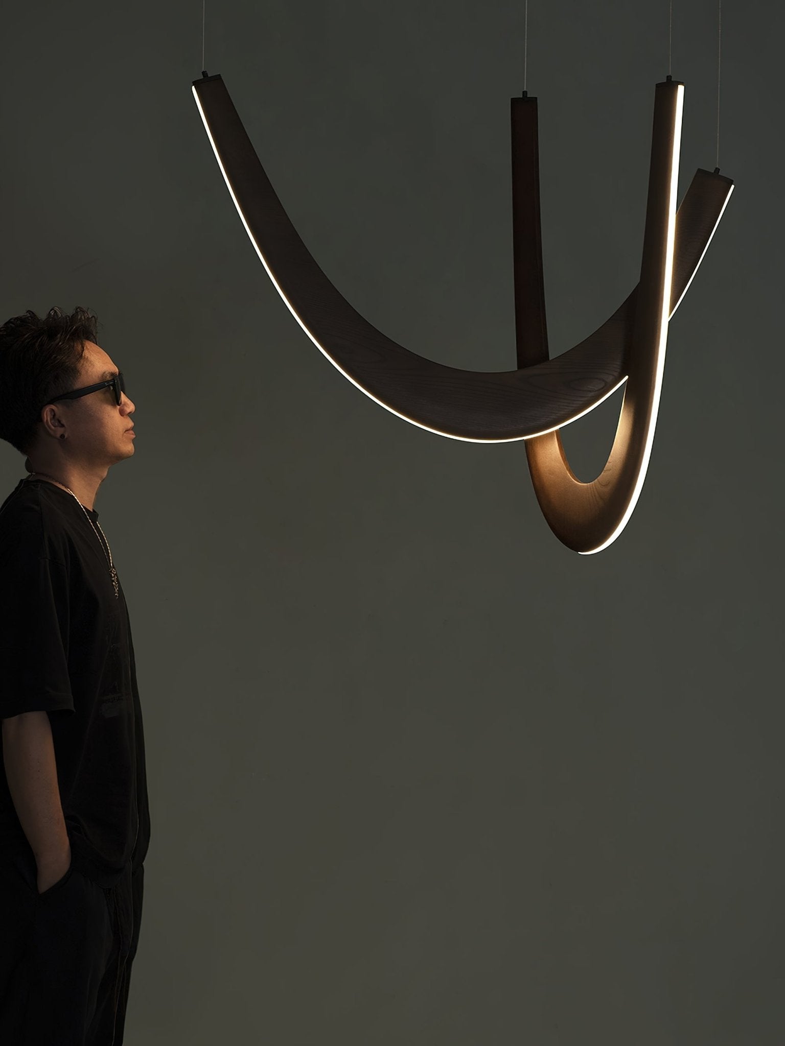 Lumora Suspension Lampe en Bois