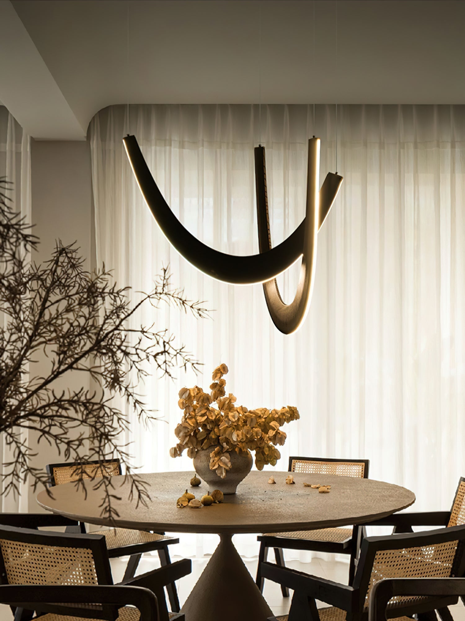 Lumora Suspension Lampe en Bois
