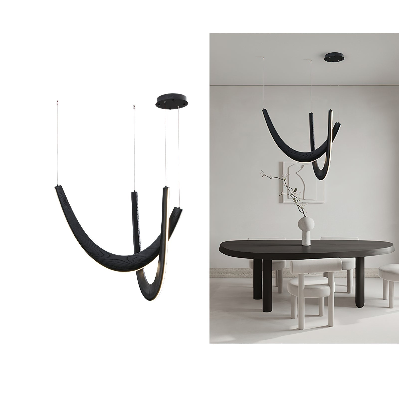 Lumora Suspension Lampe en Bois