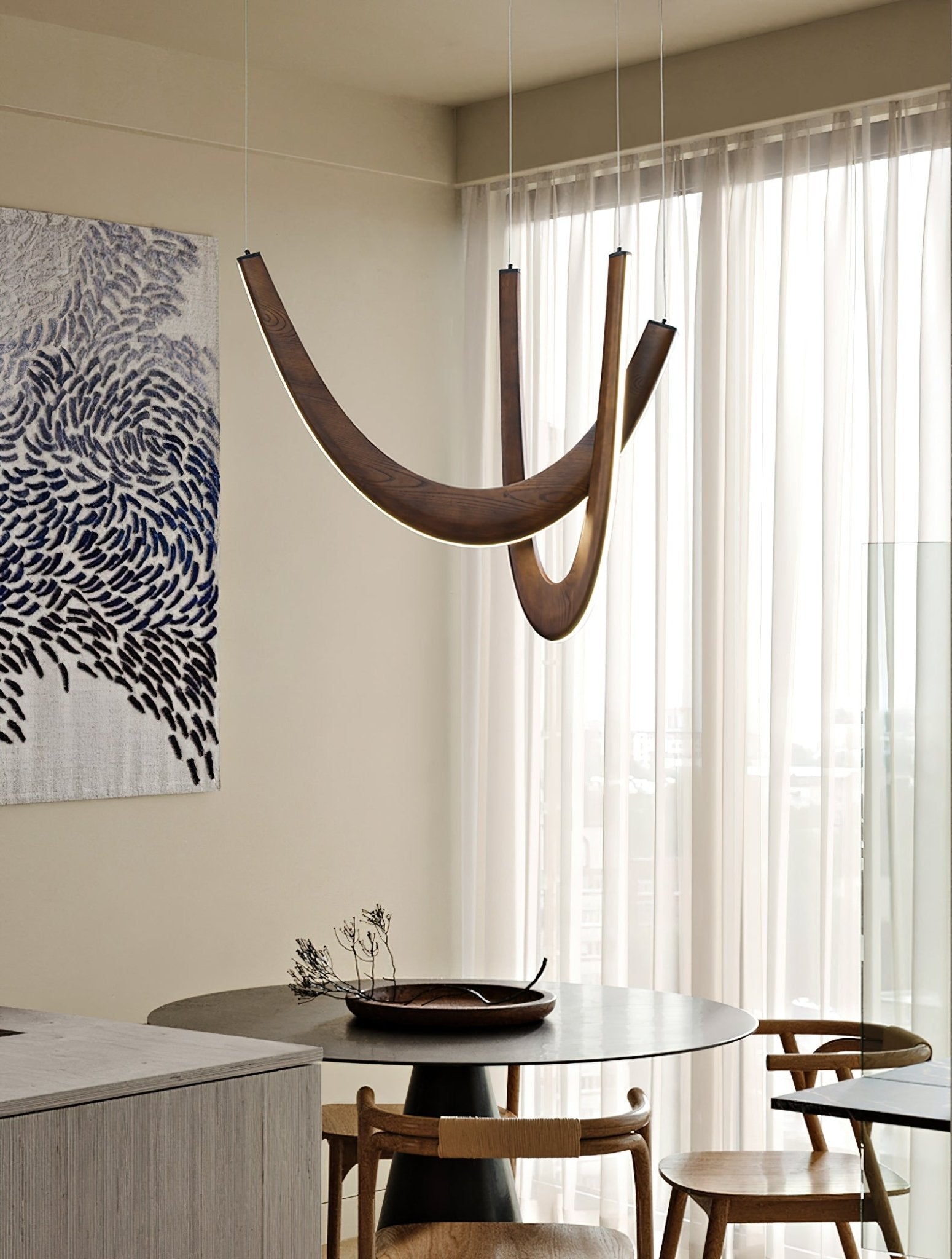 Lumora Suspension Lampe en Bois