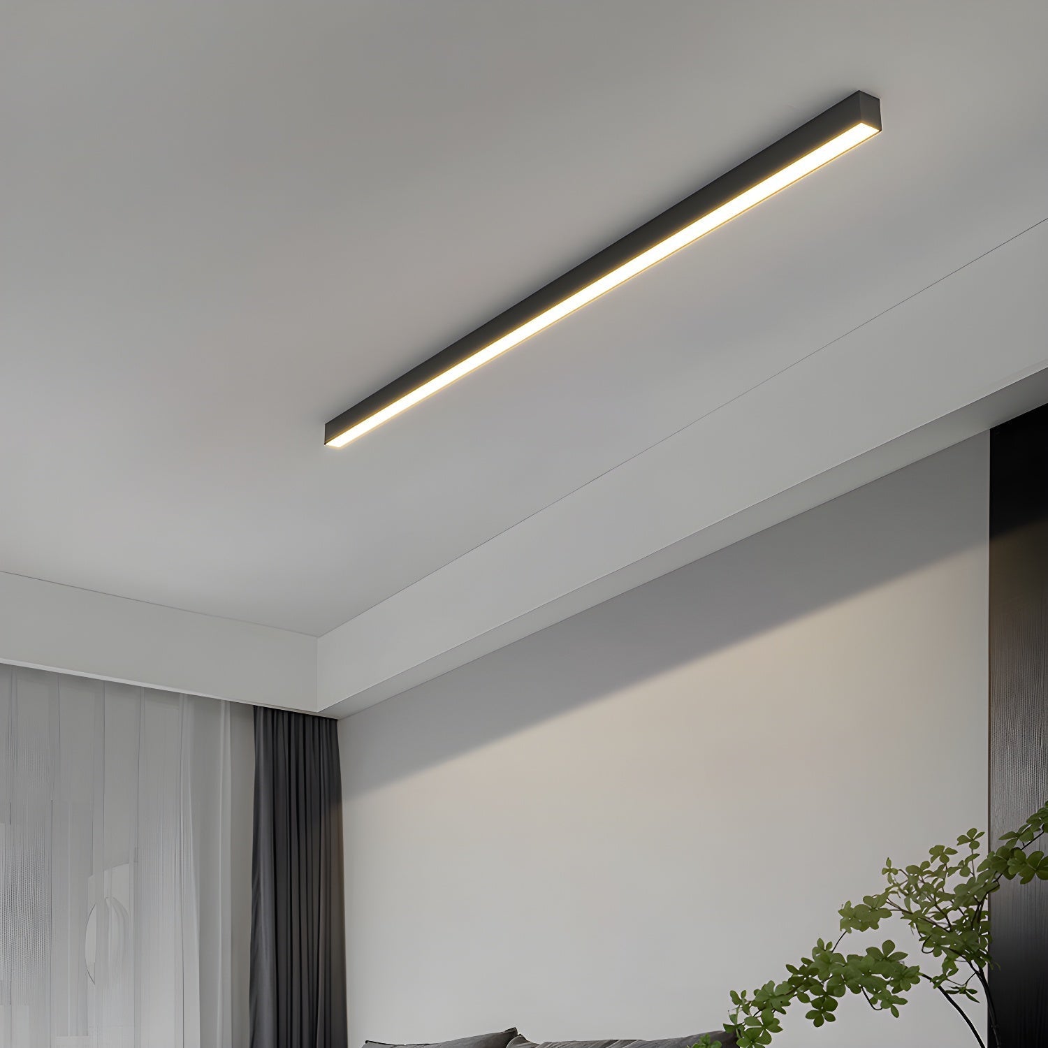 Solara Plafonnier Linéaire Ultra Fin Minimaliste Fonctionnel