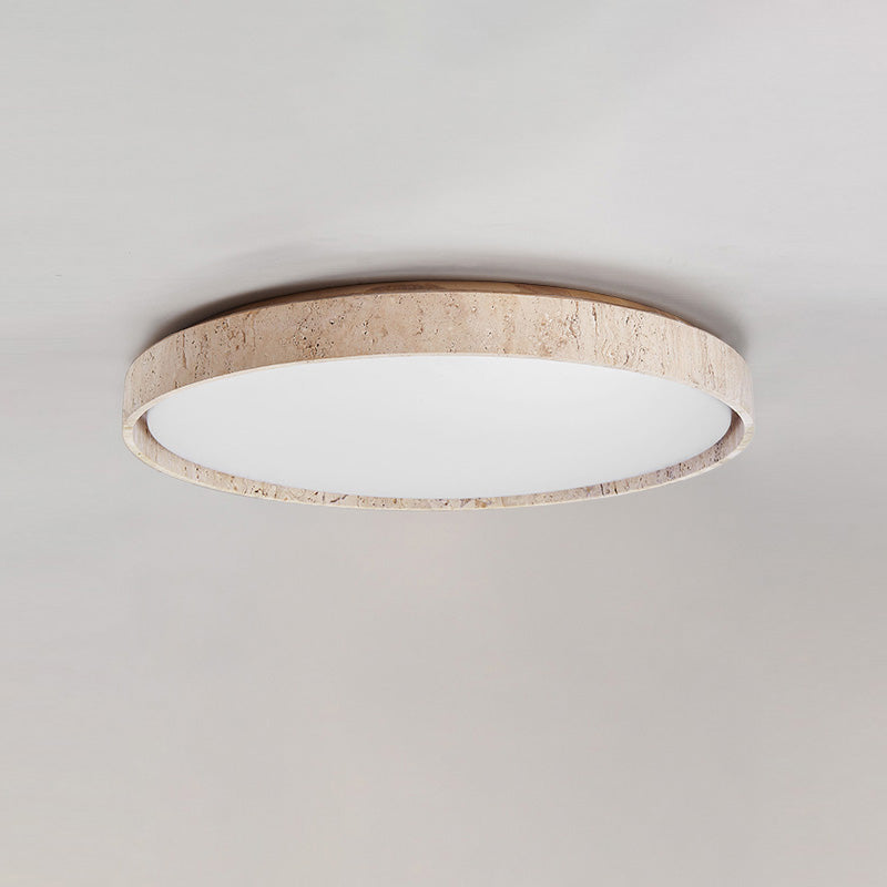 Symiror Lampe de Plafond Ronde Travertin Minimaliste Moderne