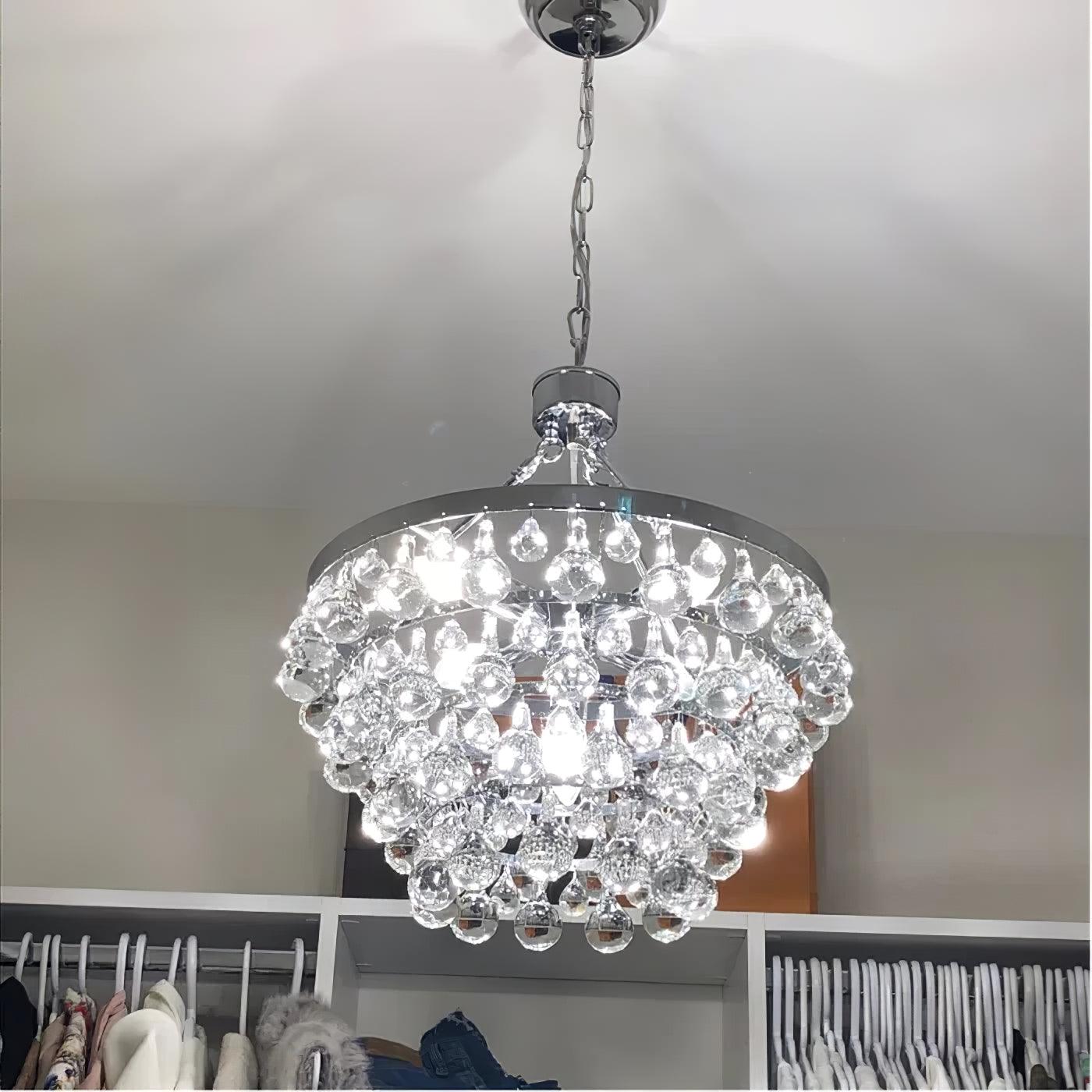 Avelis Postmodern Luxury Unique Tiered Crystal Lustre
