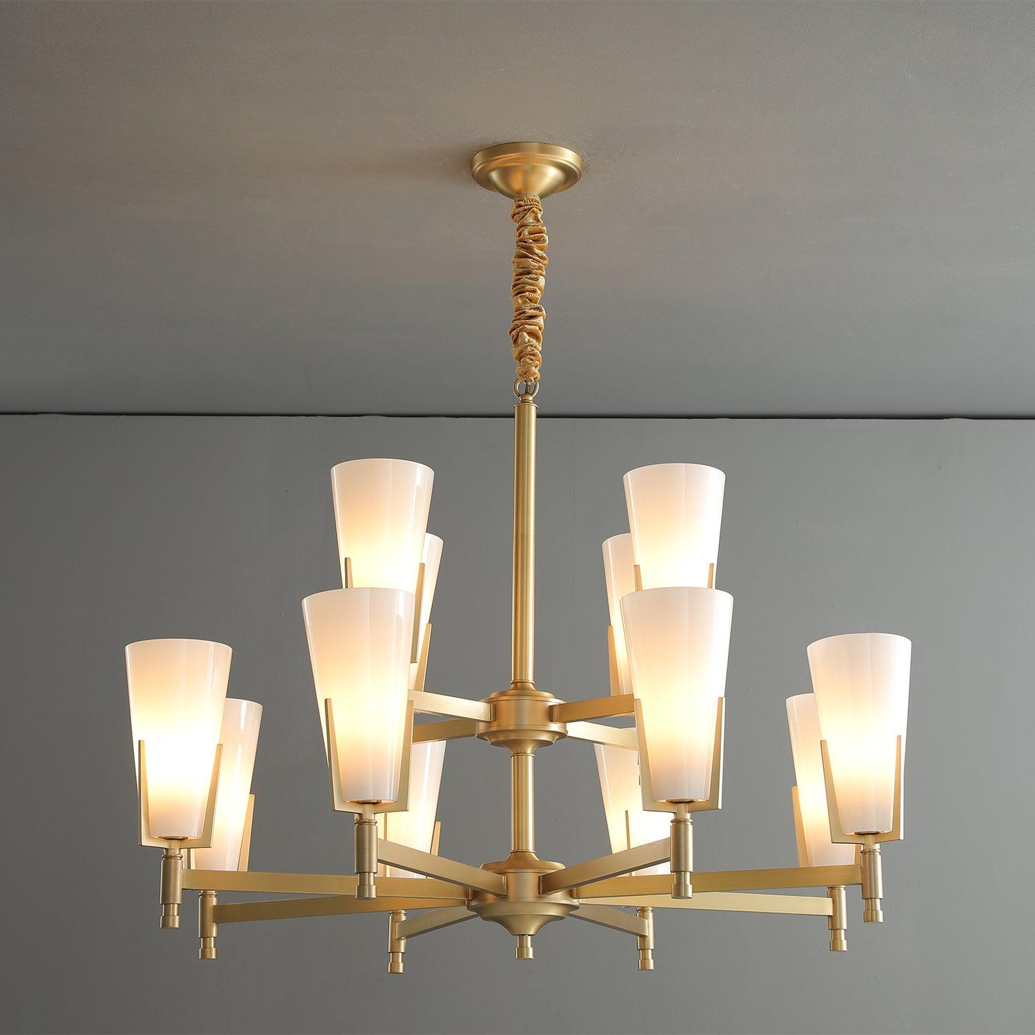 Gleam Lustre en Laiton de Luxe