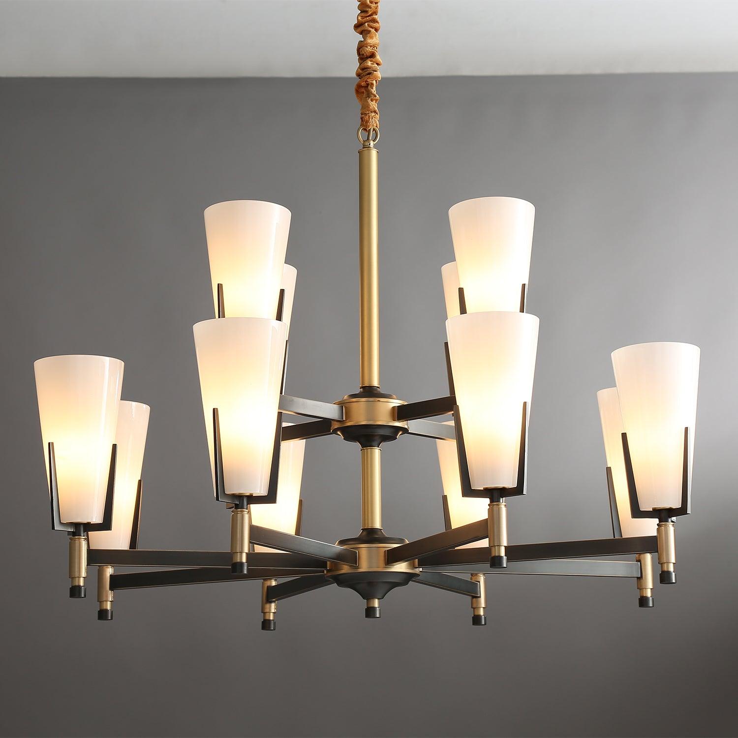 Gleam Lustre en Laiton de Luxe