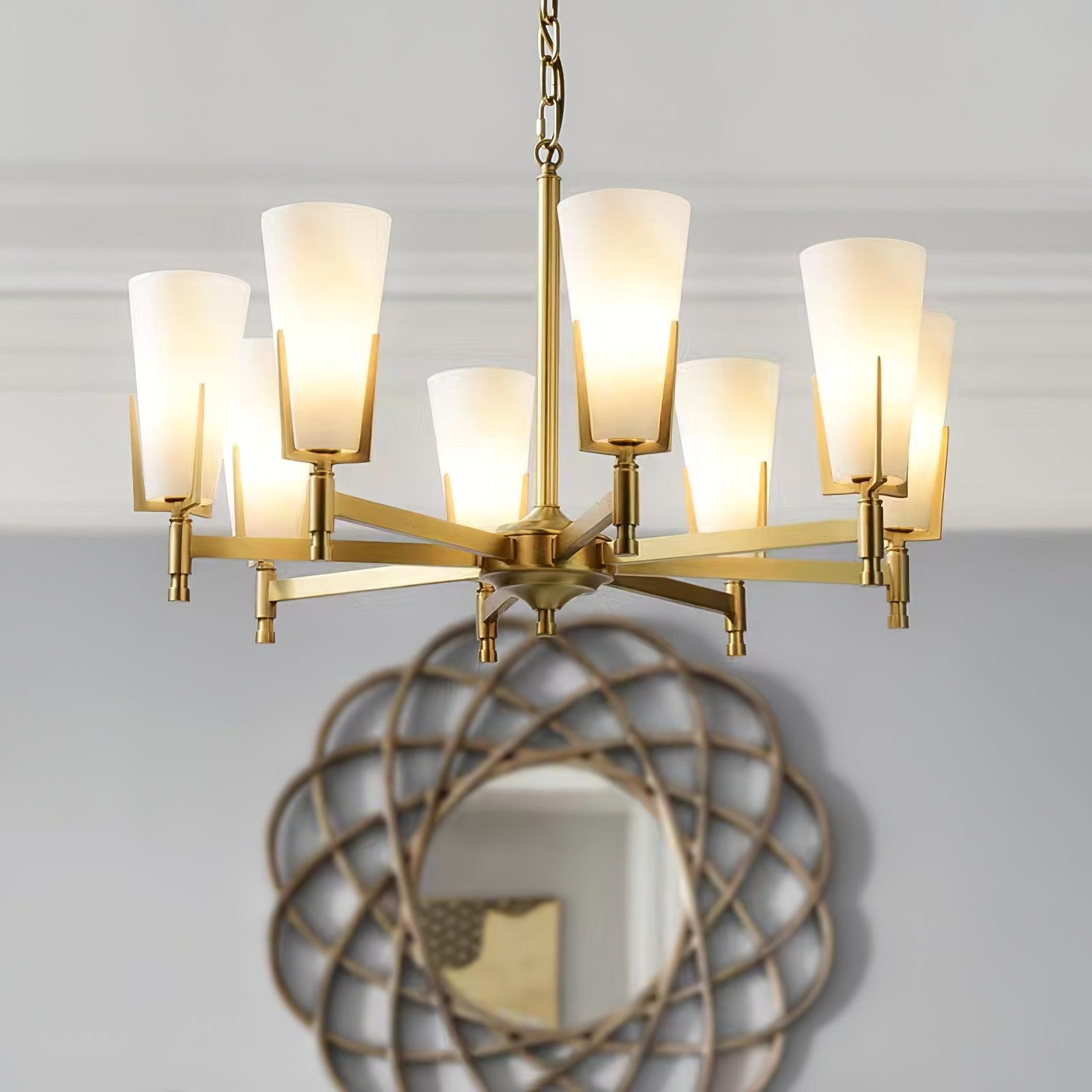 Gleam Lustre en Laiton de Luxe