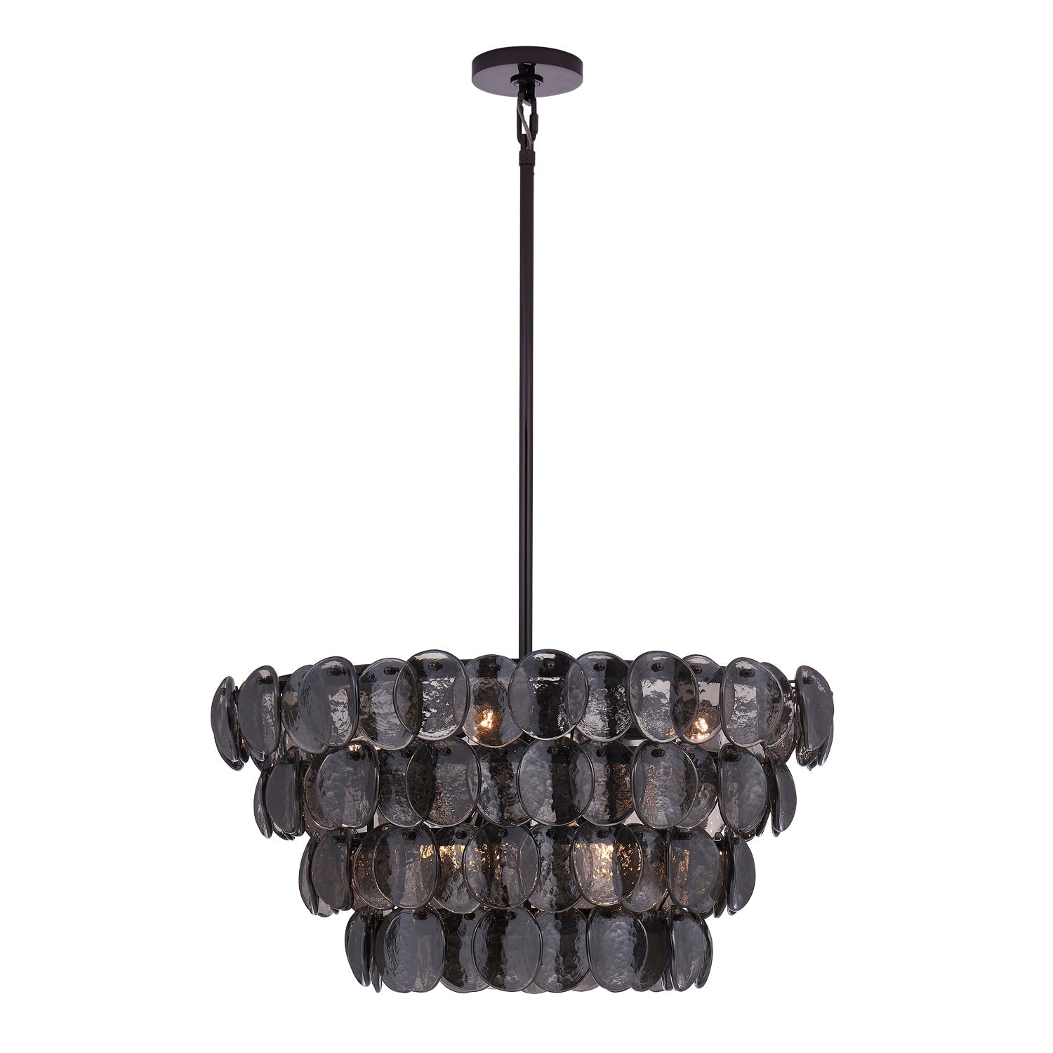 Aurora Lustre Luxueux en Verre et Laiton