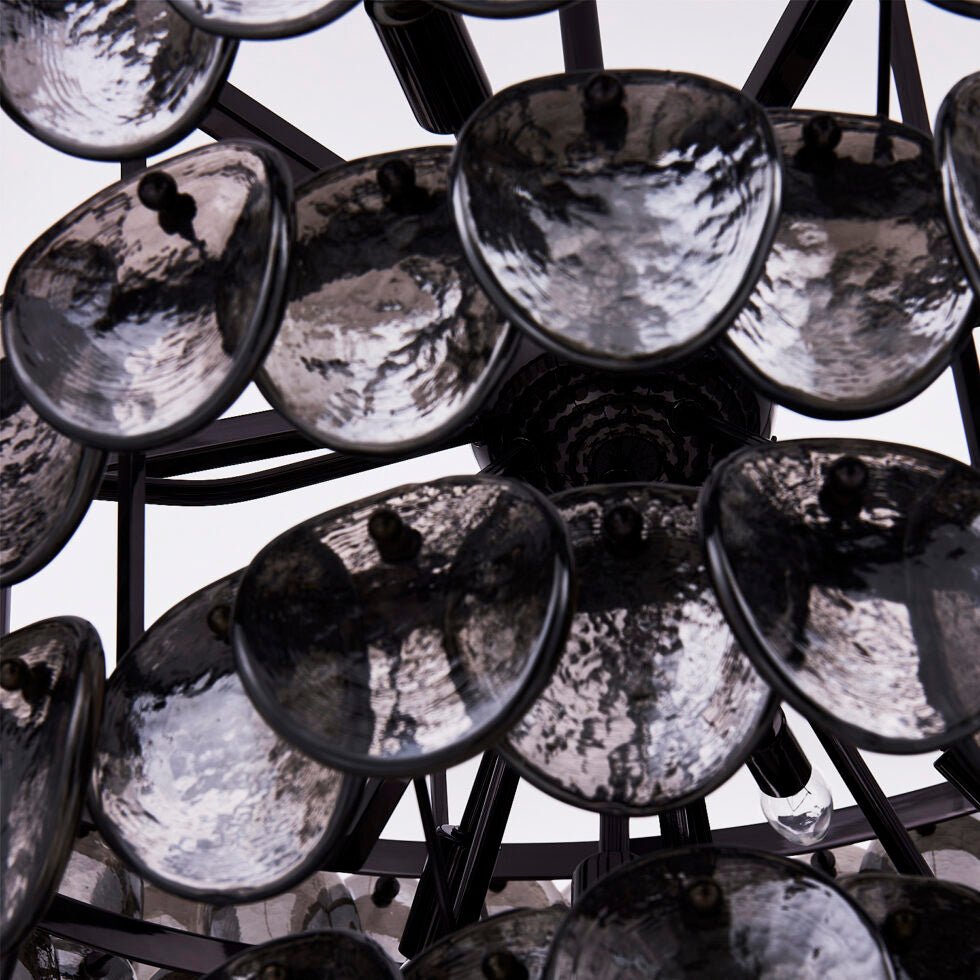 Aurora Lustre Luxueux en Verre et Laiton
