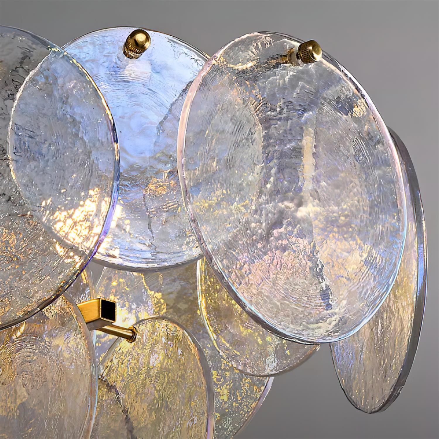 Utopia Lustre Disque en Verre Superposé