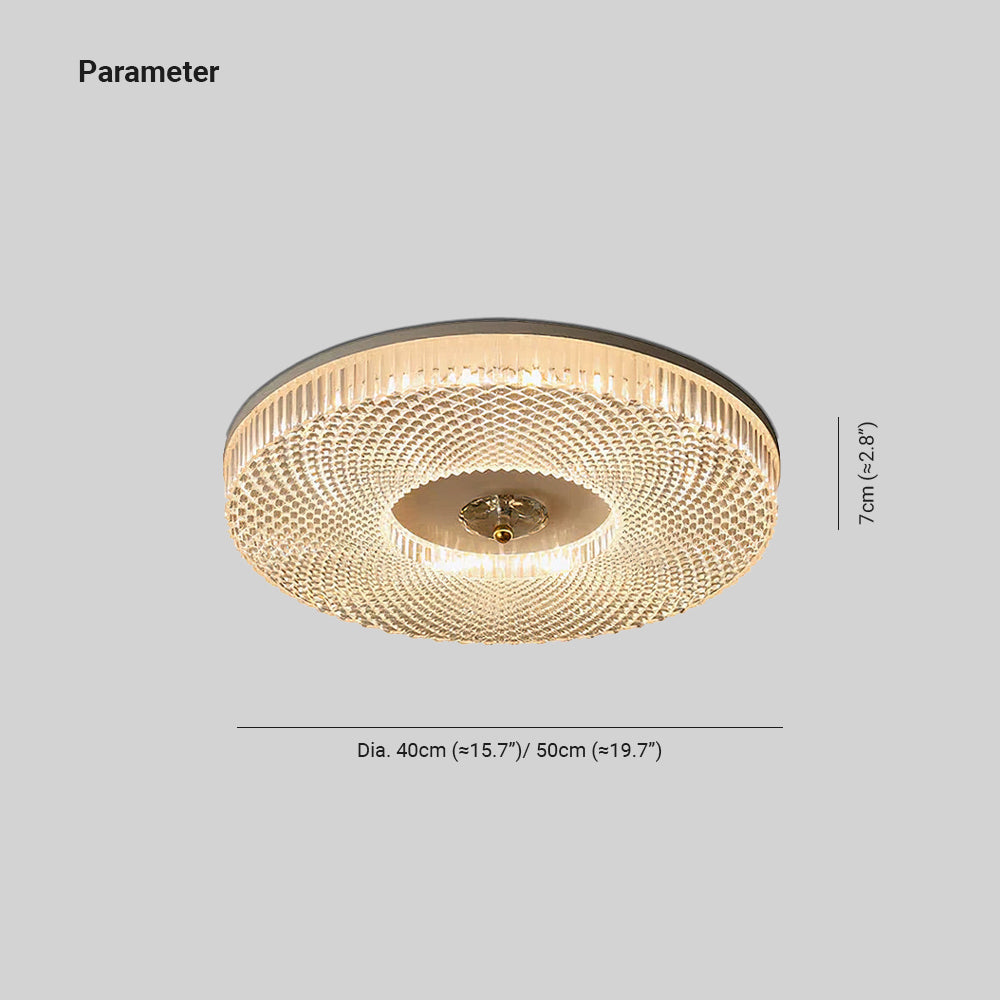Orb Plafonnier  Moderne Rond LED Blanc/Doré/Noir Chambre à Coucher