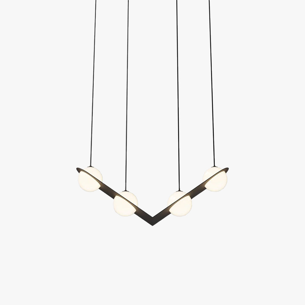 Selan Suspension en Verre Noir