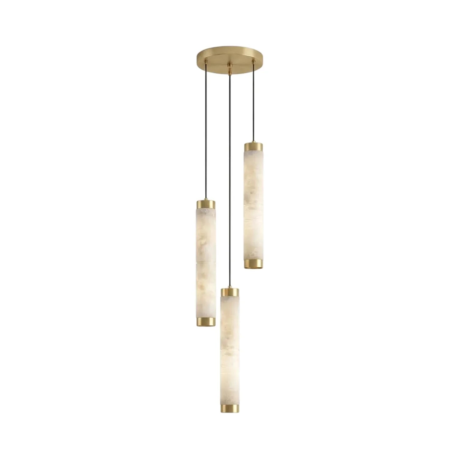Lira Suspension Cyclindrique en Albâtre