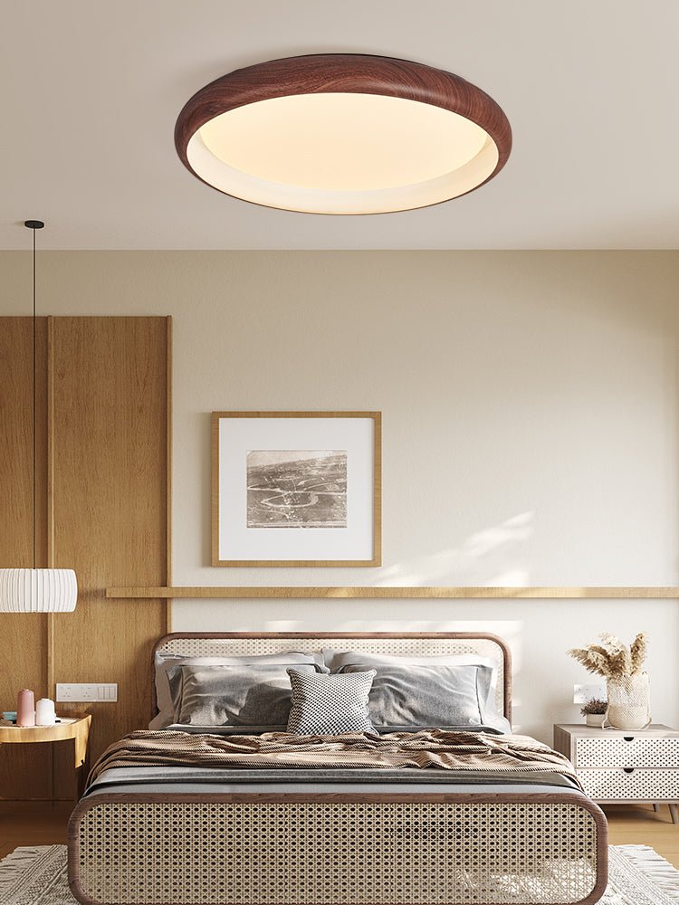Zesolis Plafonnier Moderne Minimaliste Noyer