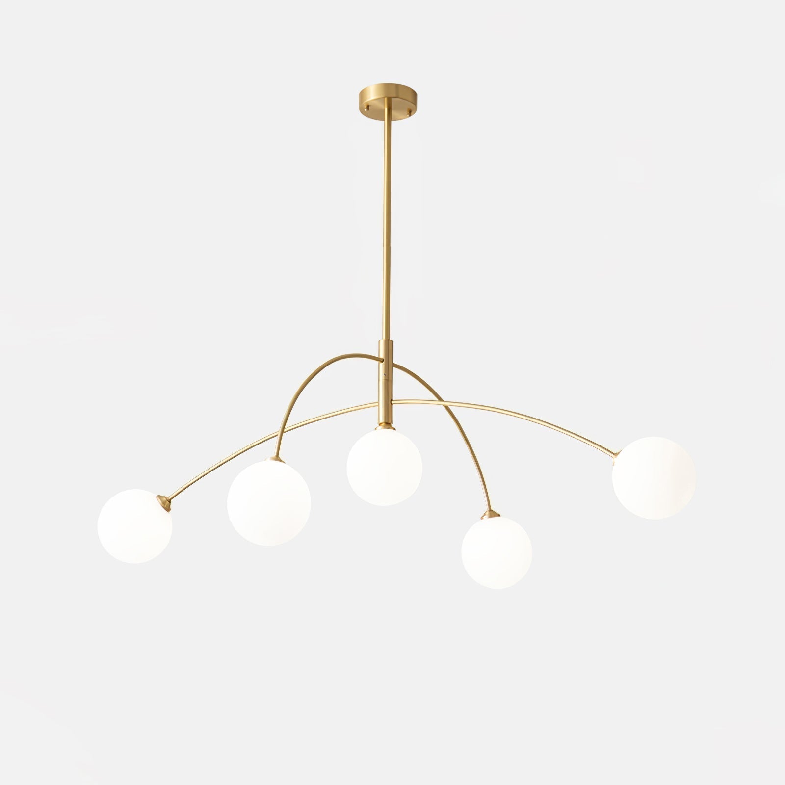 Lustra Lustre Valentina Arc Laiton Élégant