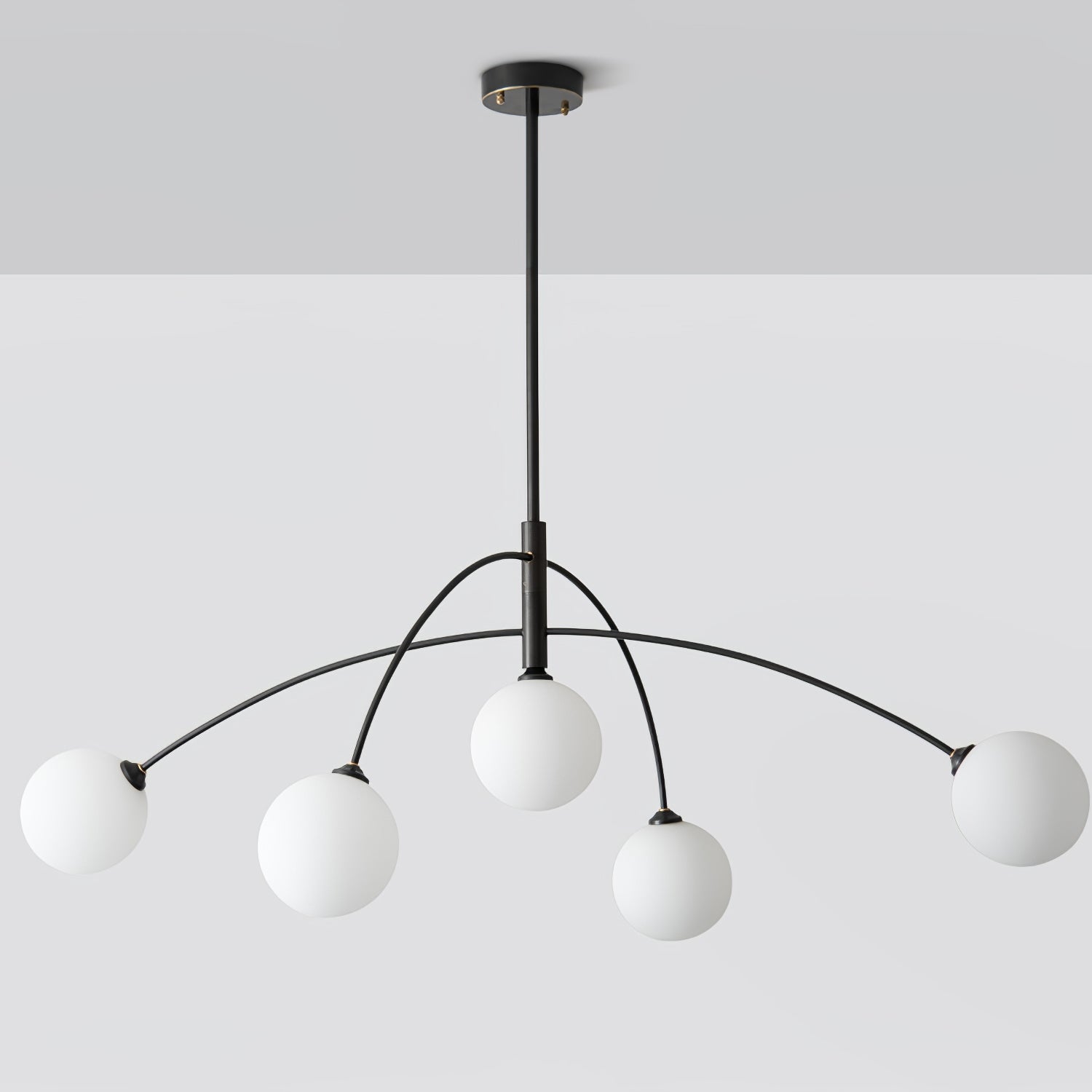 Lustra Lustre Valentina Arc Laiton Élégant