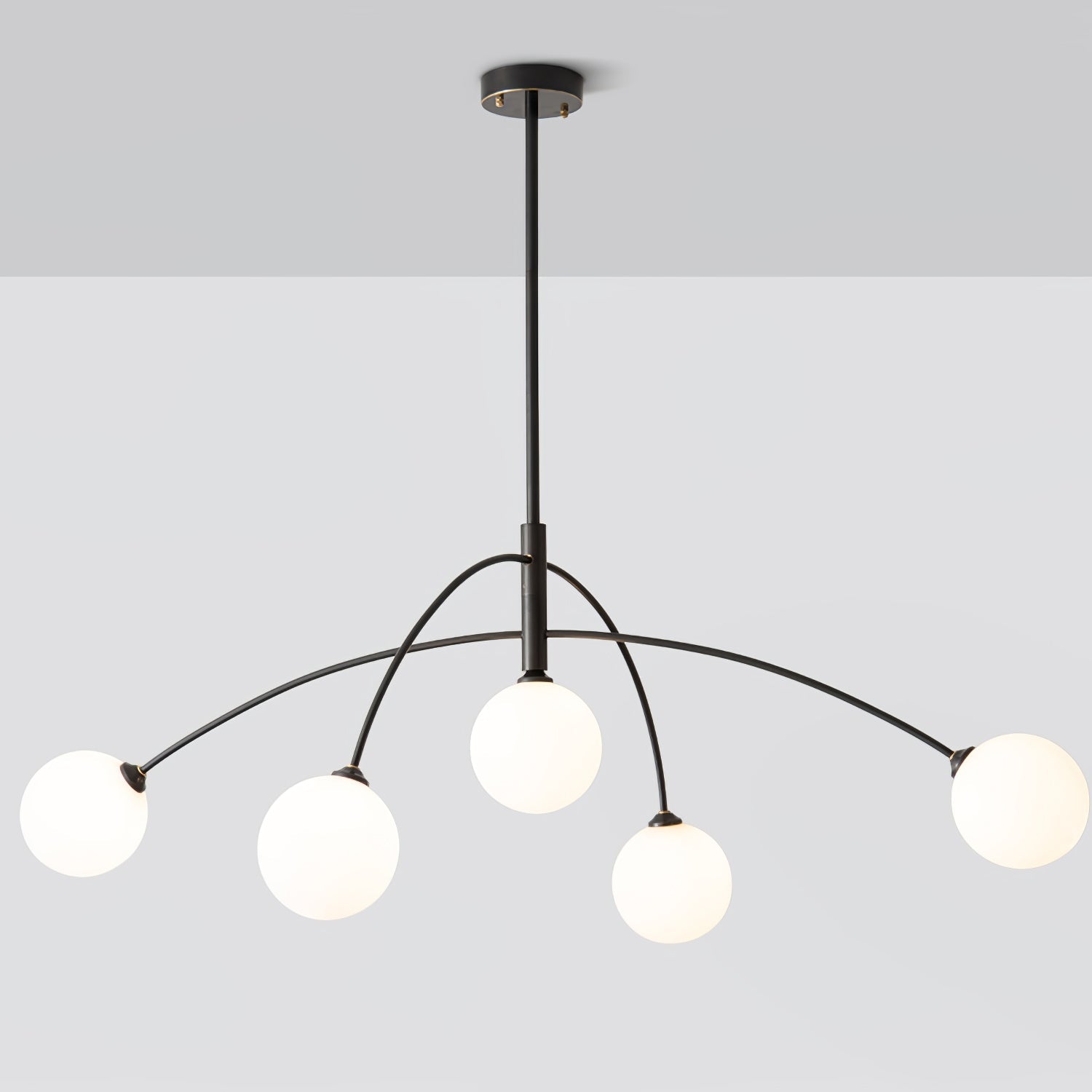 Lustra Lustre Valentina Arc Laiton Élégant