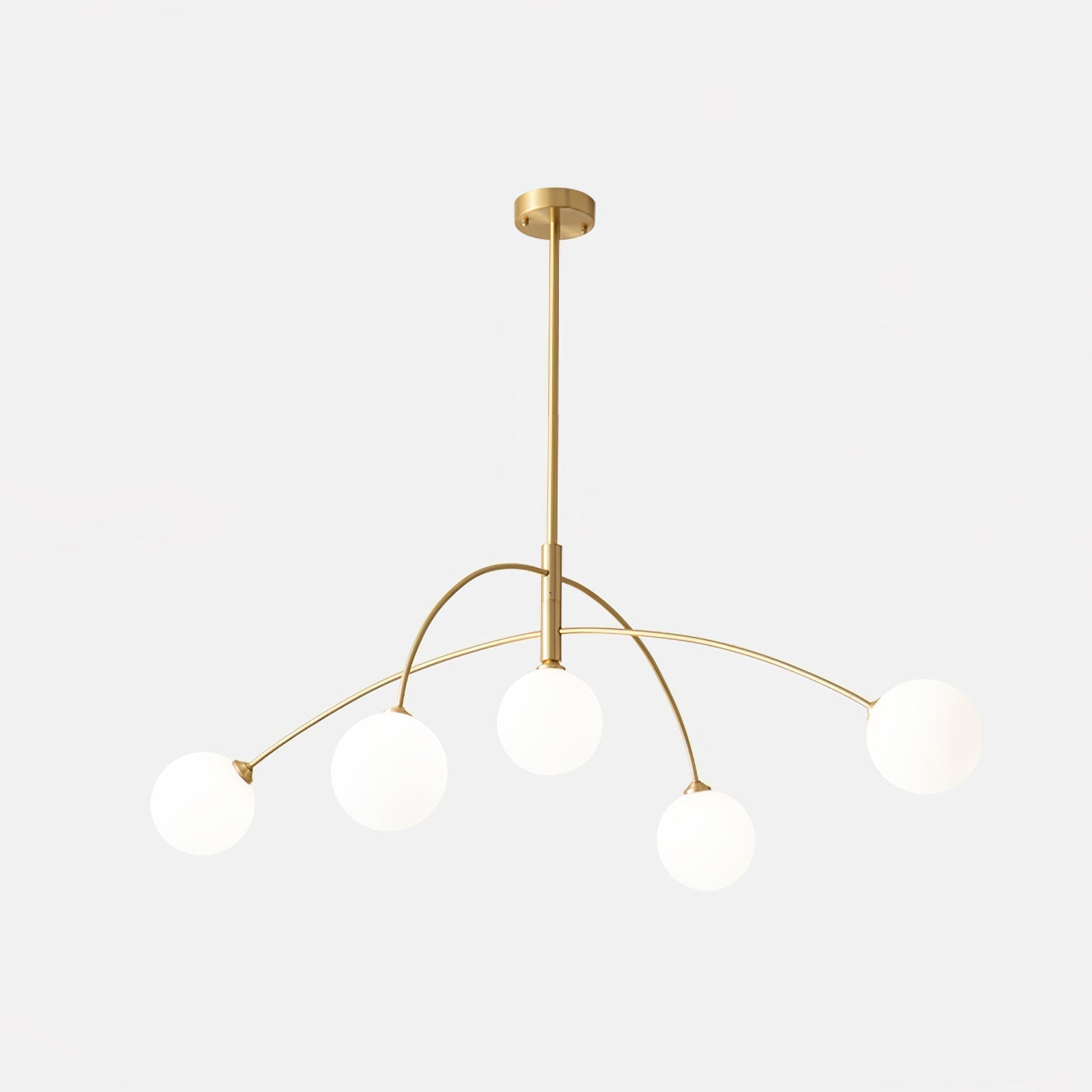 Lustra Lustre Valentina Arc Laiton Élégant