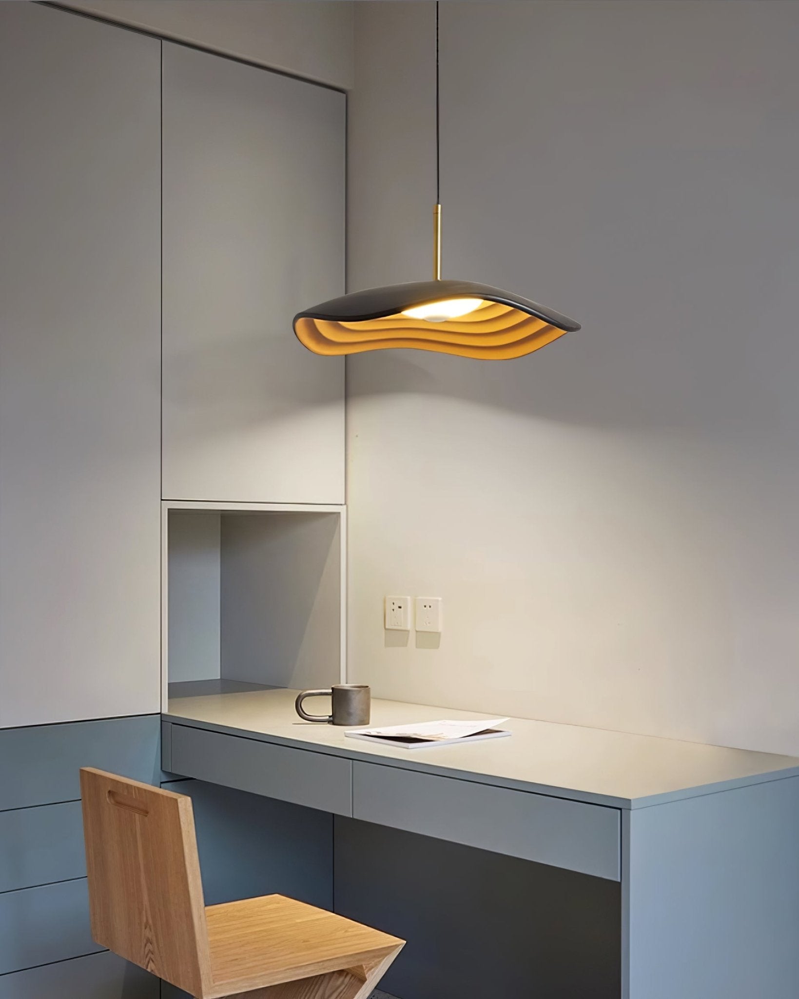 Zynthra Lampe suspendue artistique en résine