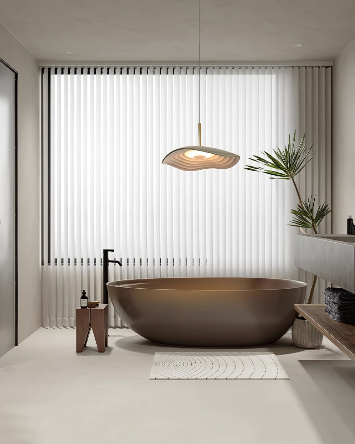 Zynthra Lampe suspendue artistique en résine