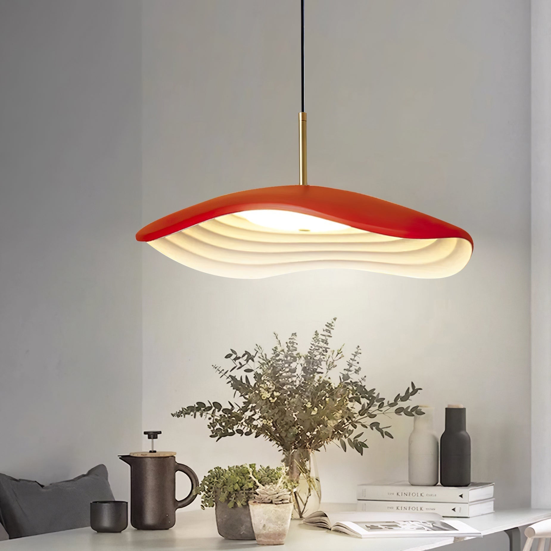 Zynthra Lampe suspendue artistique en résine