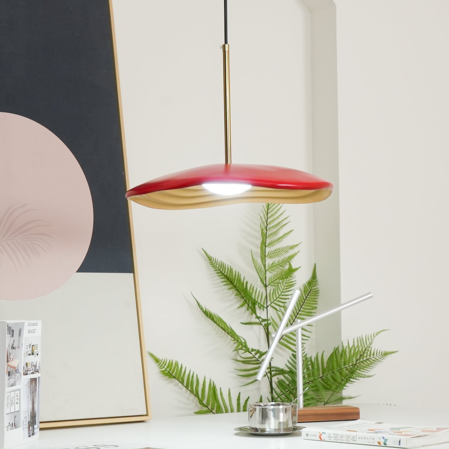 Ovelis Lampe Suspension Forme de Vague