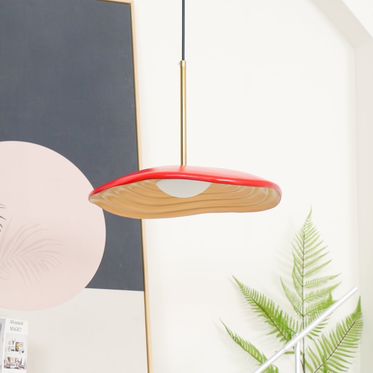 Zynthra Lampe suspendue artistique en résine
