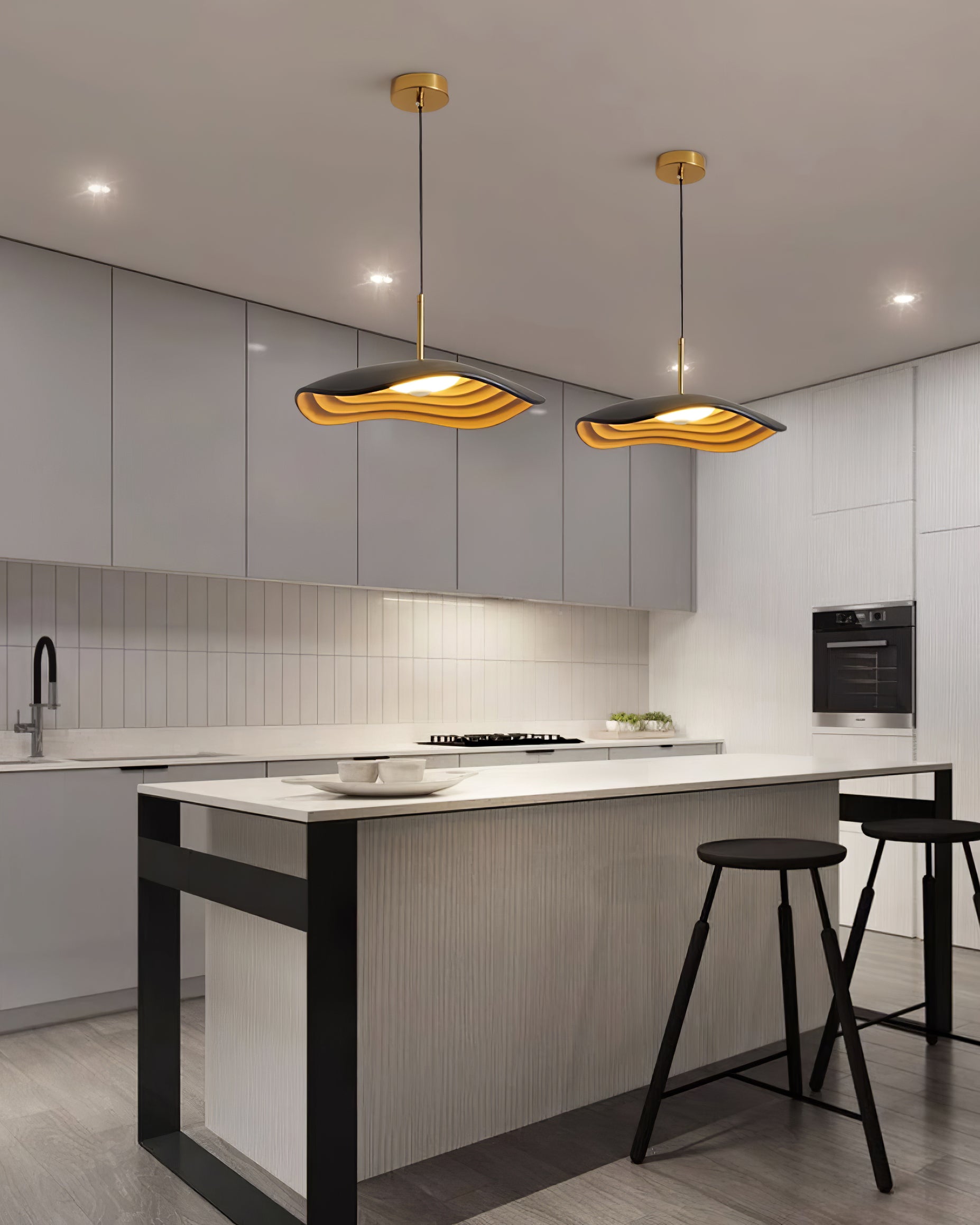 Ovelis Lampe Suspension Forme de Vague