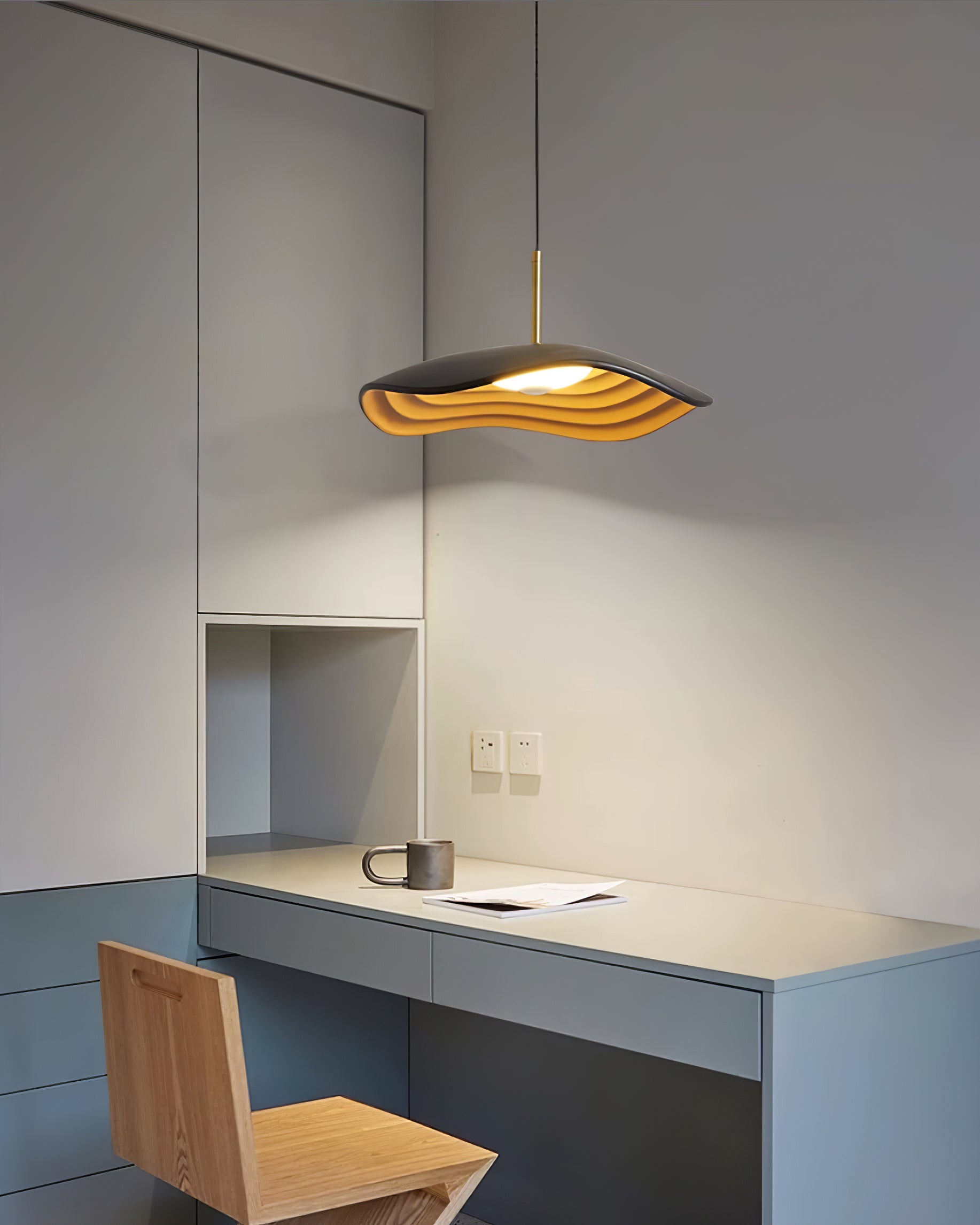 Ovelis Lampe Suspension Forme de Vague