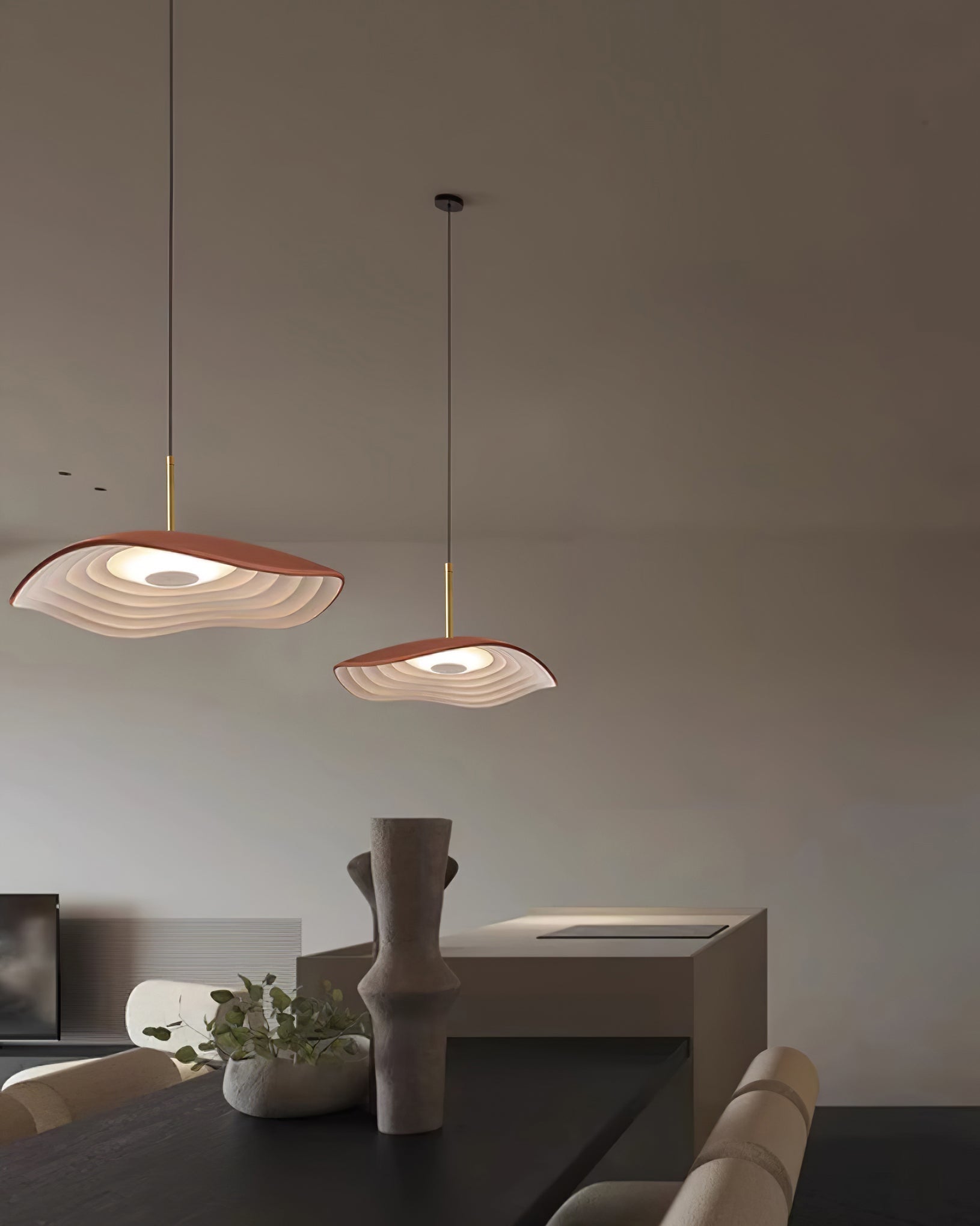 Ovelis Lampe Suspension Forme de Vague